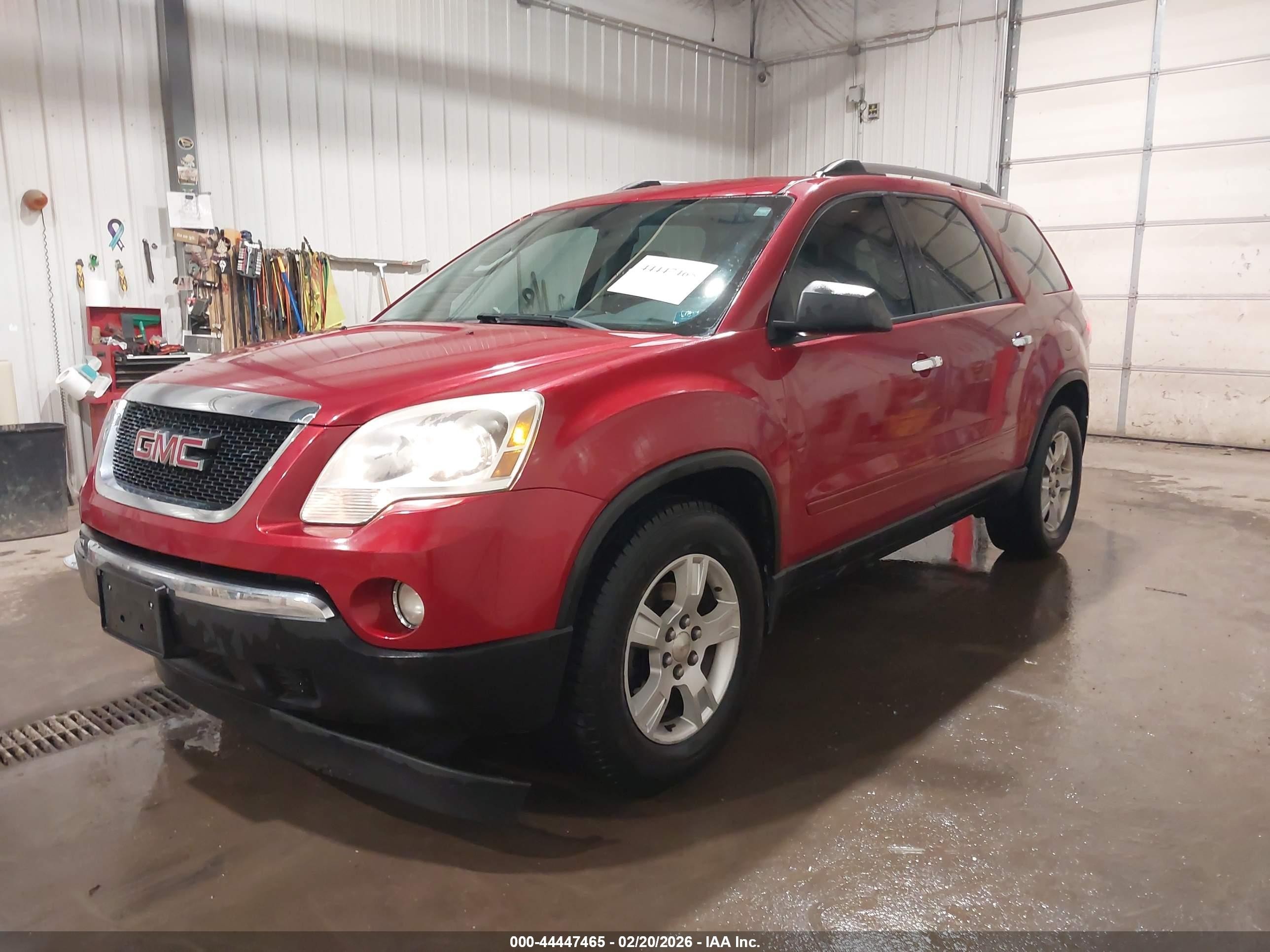 2012 Gmc Acadia Sle Red vin: 1GKKRPED9CJ235129