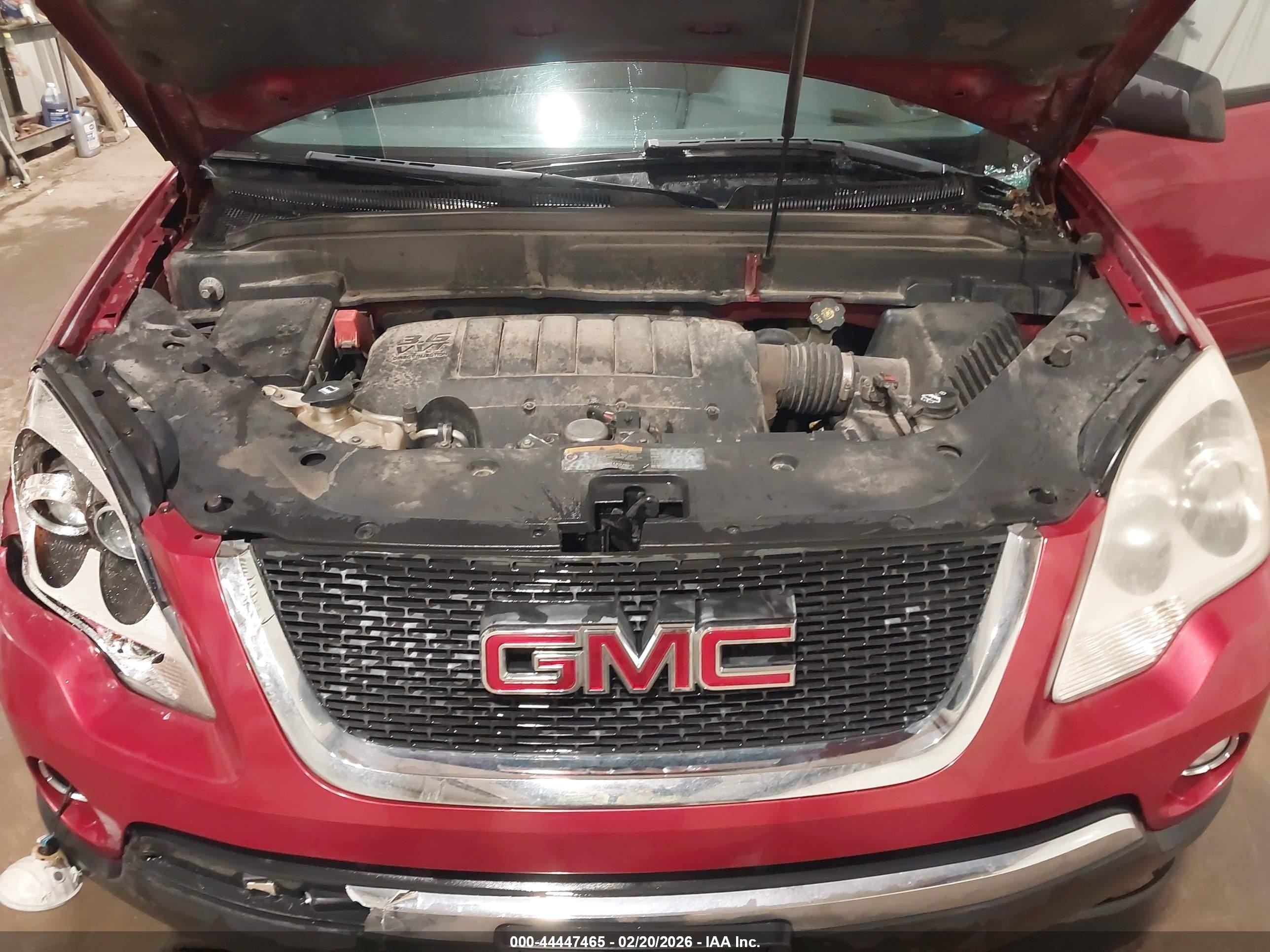 2012 Gmc Acadia Sle Red vin: 1GKKRPED9CJ235129