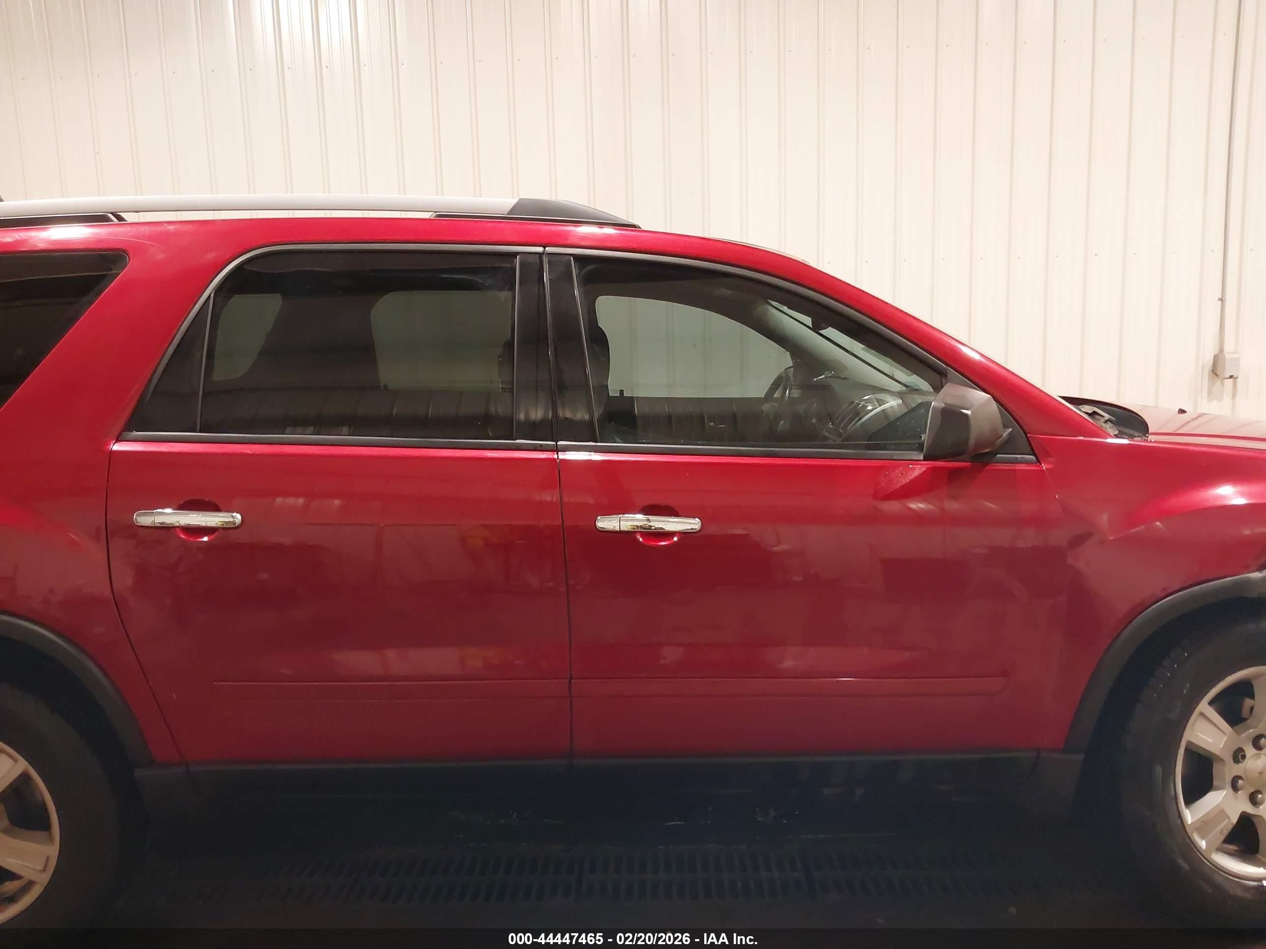 2012 Gmc Acadia Sle Red vin: 1GKKRPED9CJ235129