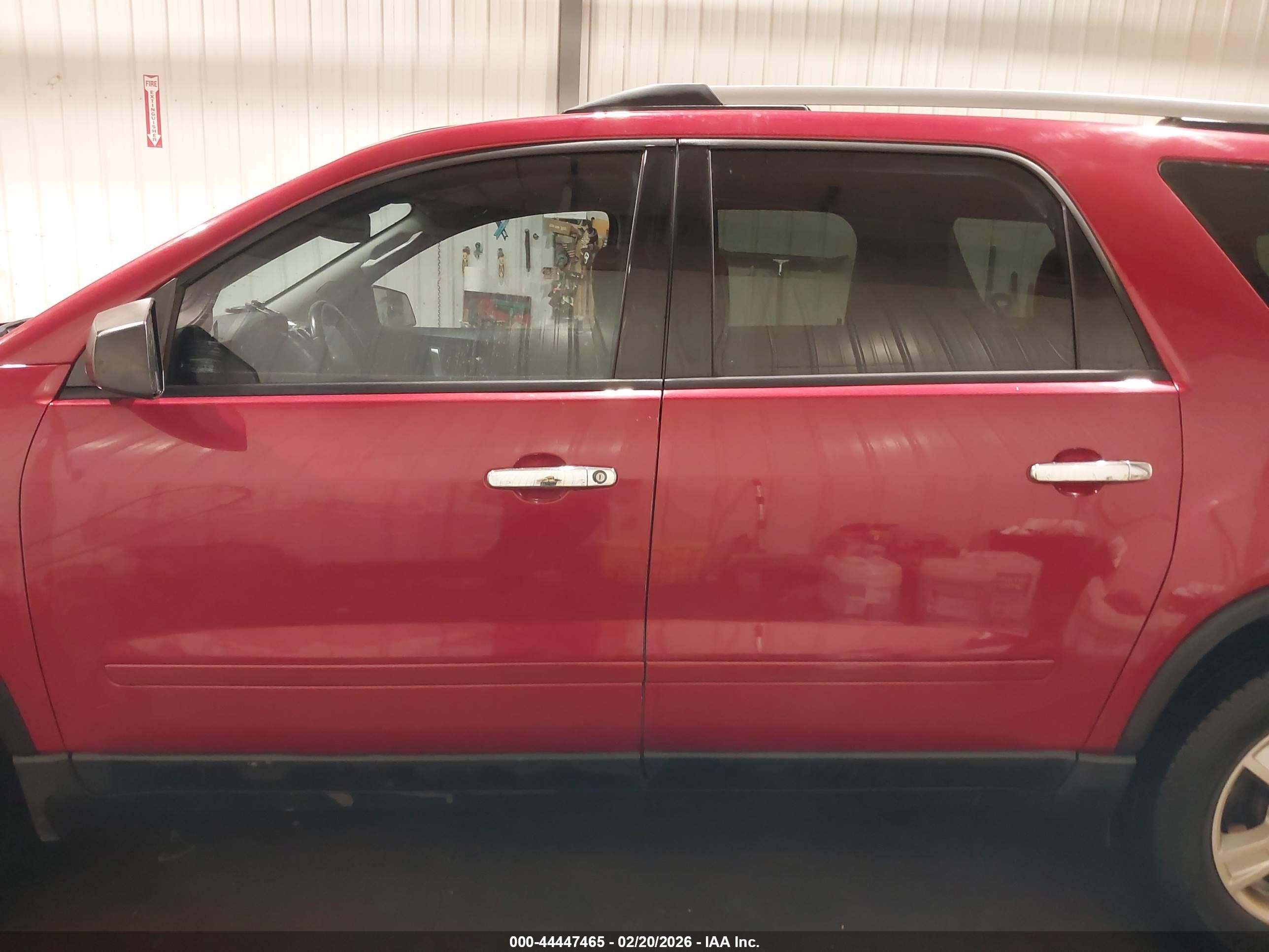 2012 Gmc Acadia Sle Red vin: 1GKKRPED9CJ235129