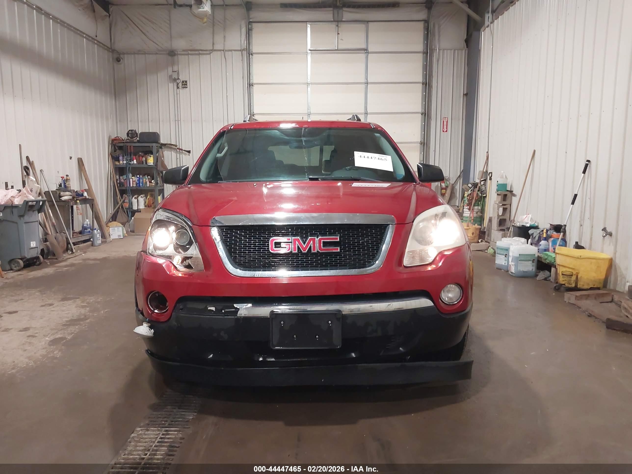 2012 Gmc Acadia Sle Red vin: 1GKKRPED9CJ235129