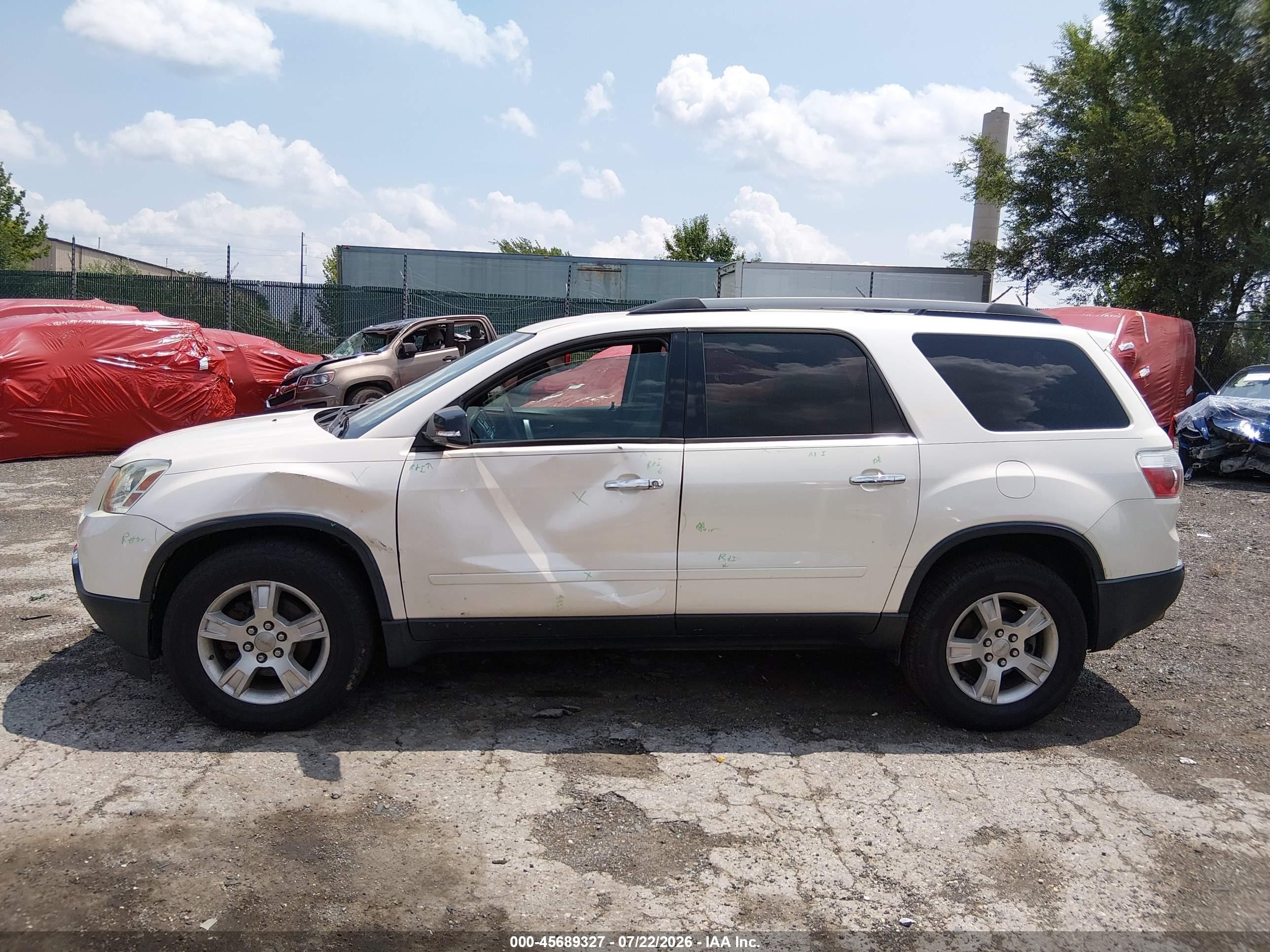 2011 Gmc Acadia Sle Белый vin: 1GKKRPEDXBJ149133
