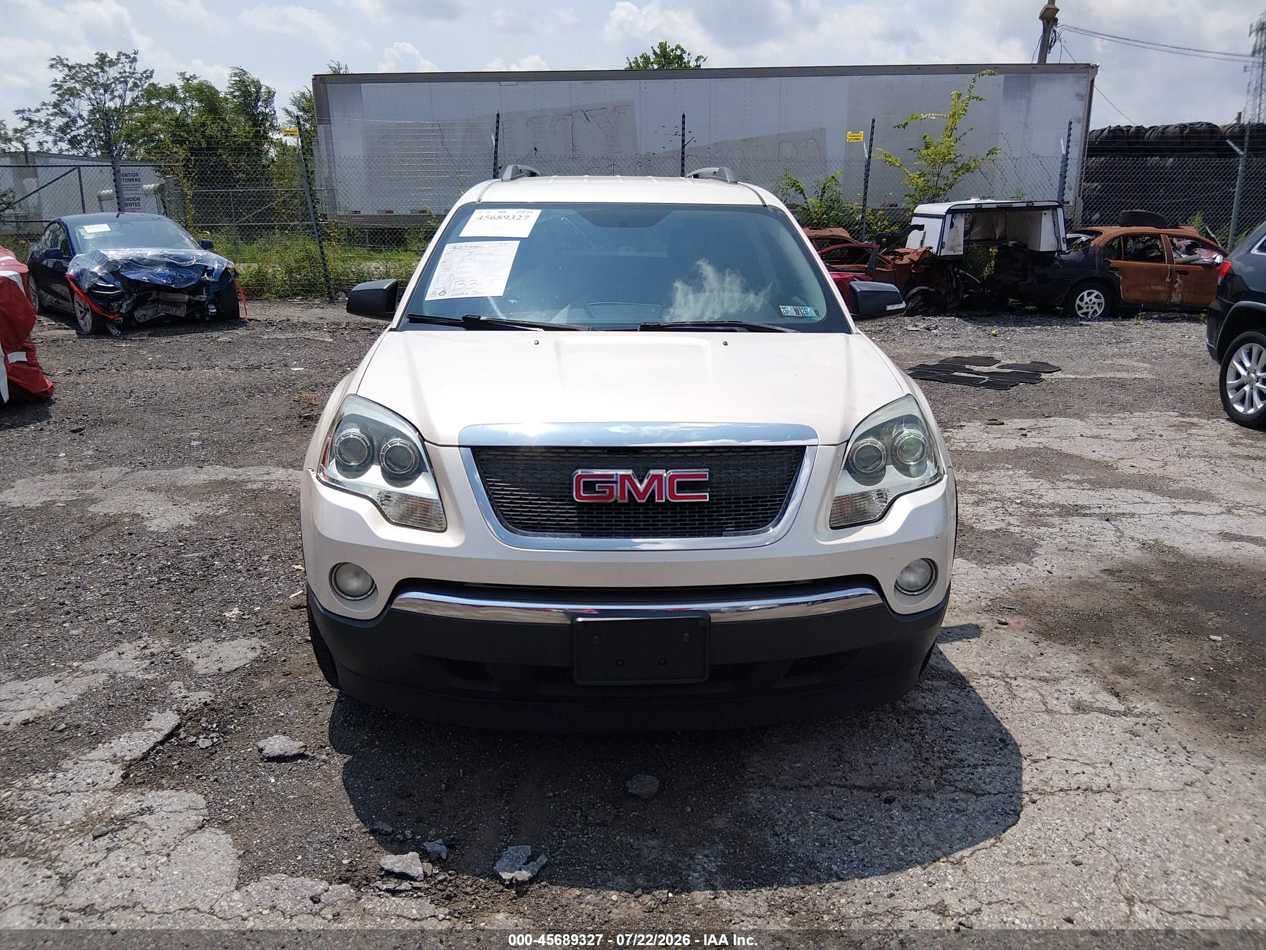 2011 Gmc Acadia Sle Белый vin: 1GKKRPEDXBJ149133