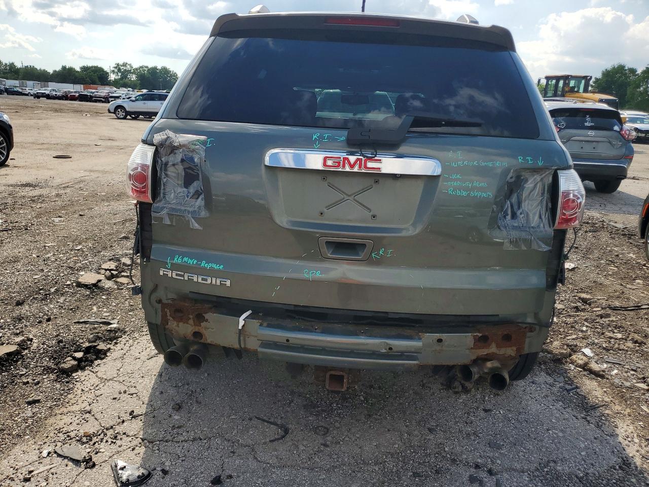 2011 Gmc Acadia Sle Зеленый vin: 1GKKRPEDXBJ165686