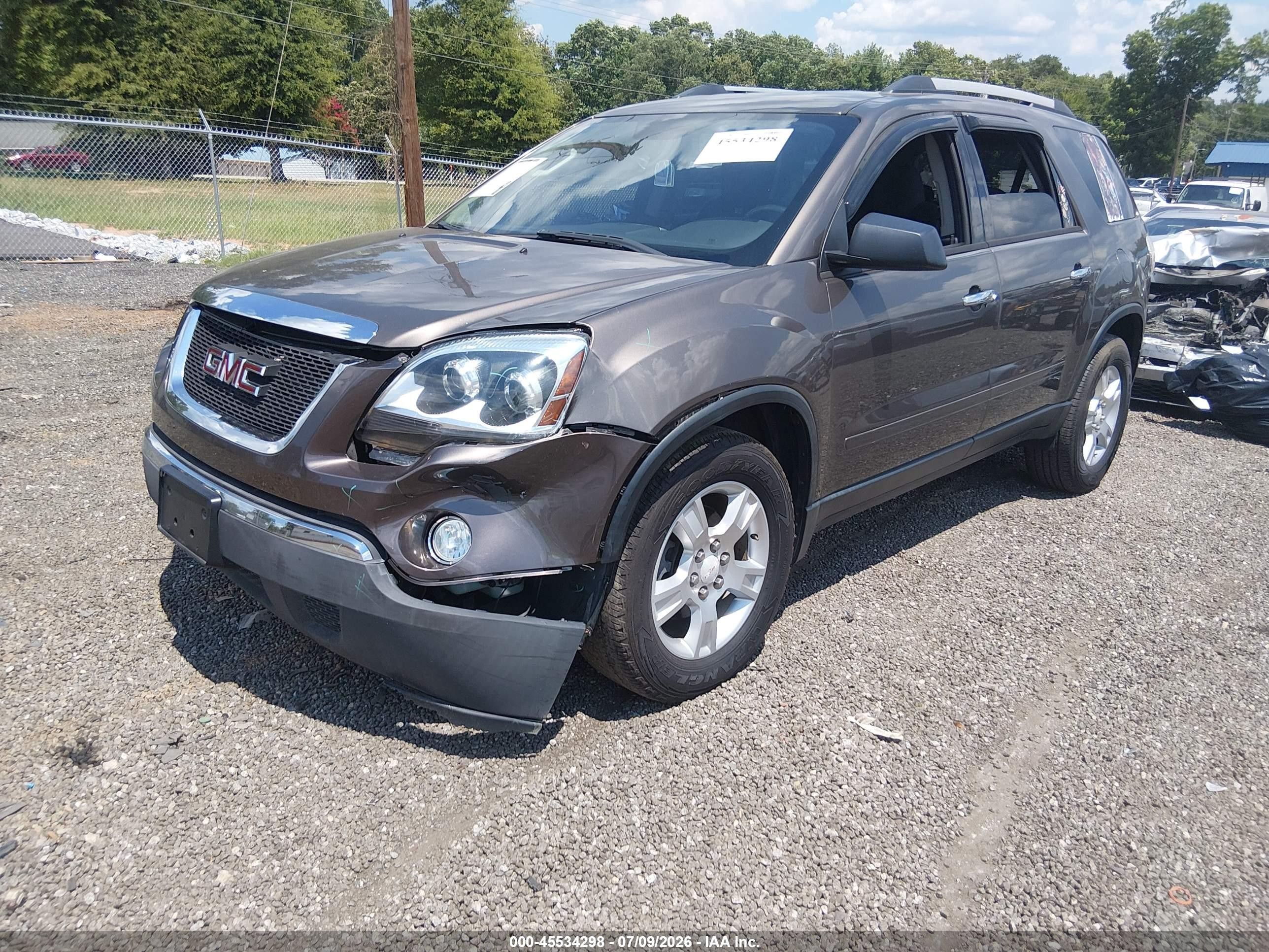 2011 Gmc Acadia Sle Black vin: 1GKKRPEDXBJ333472