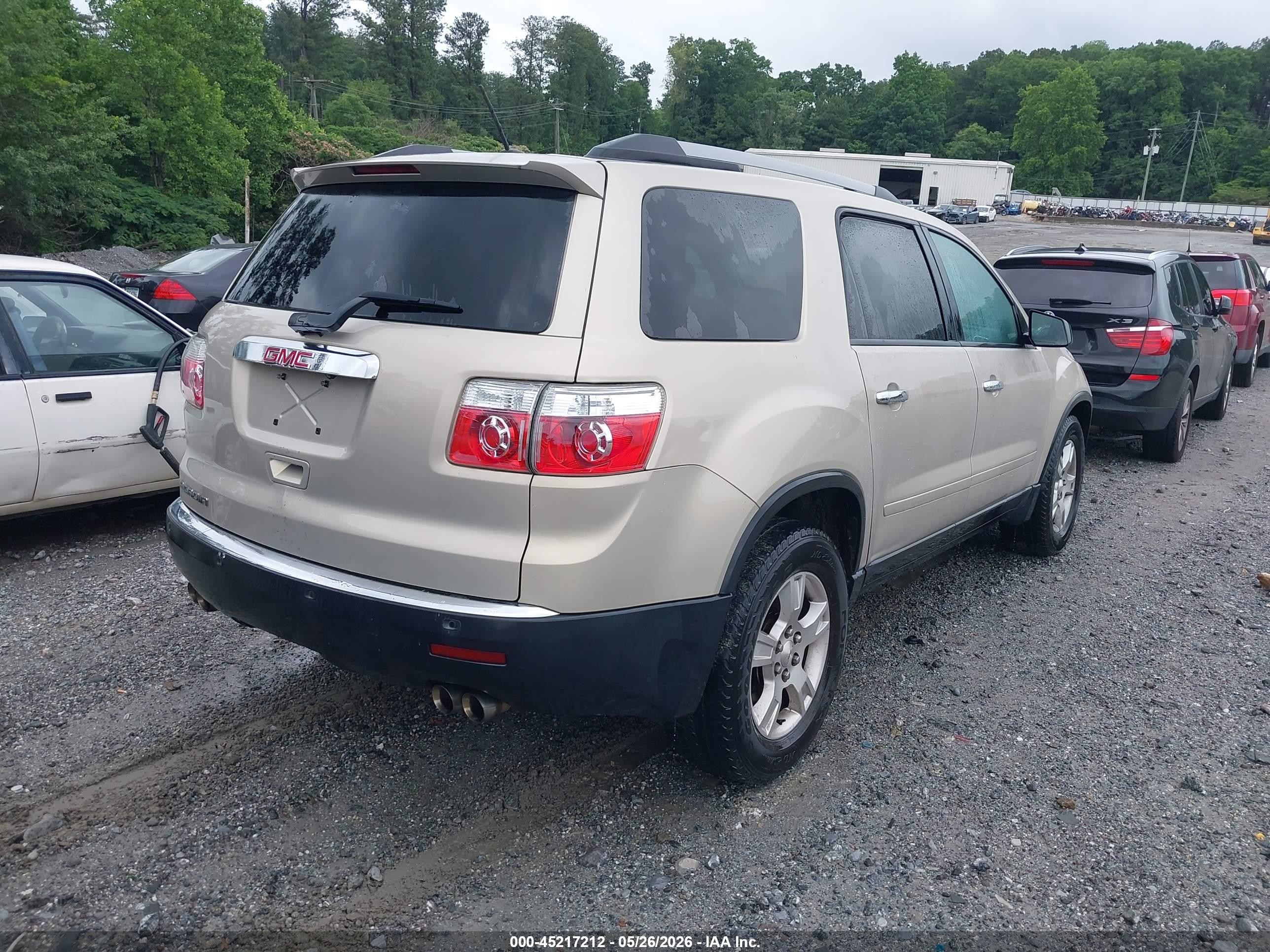 2011 Gmc Acadia Sle Золотой vin: 1GKKRPEDXBJ414424