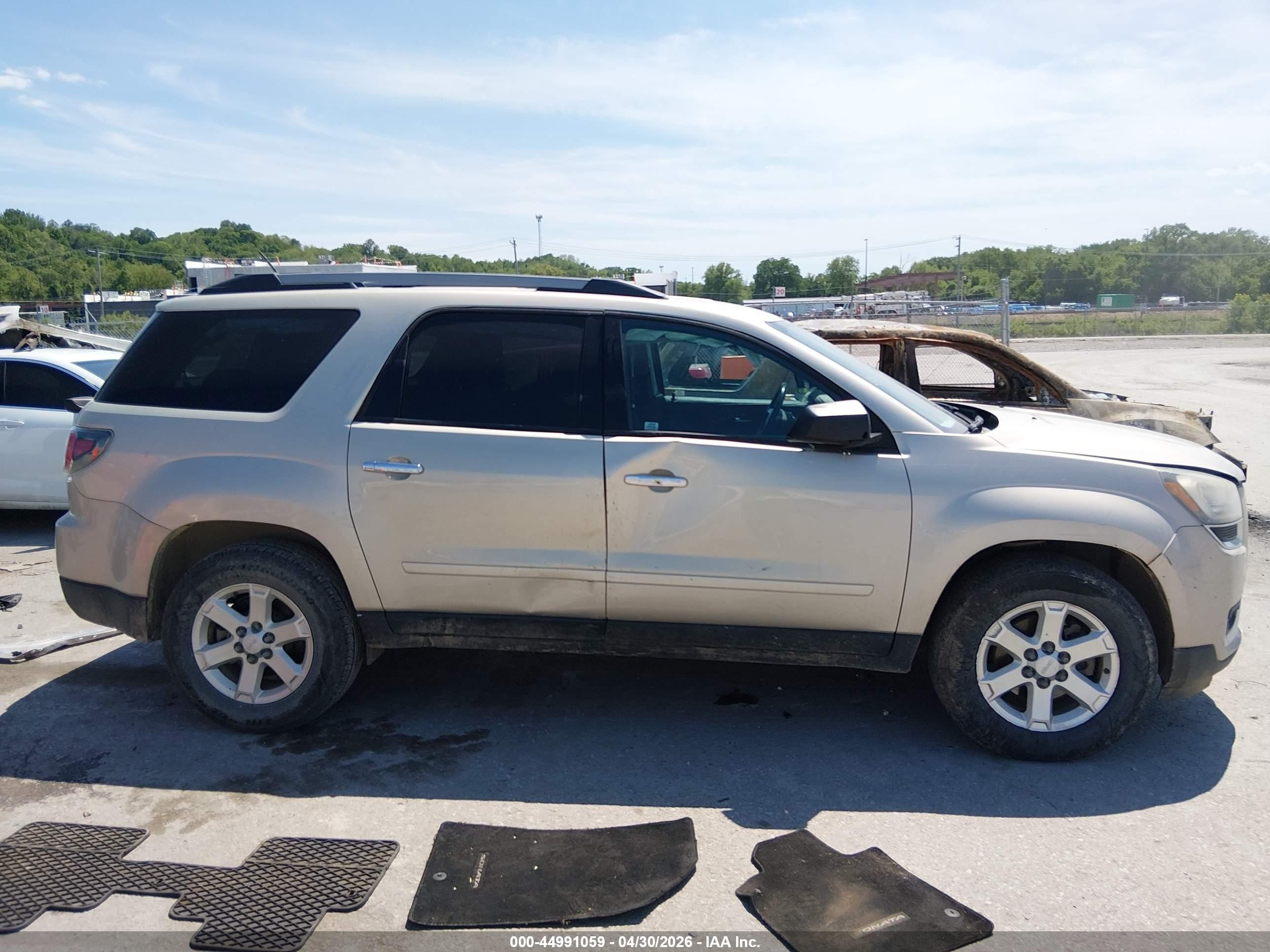 2014 Gmc Acadia Sle-2 Beige vin: 1GKKRPKD0EJ196714