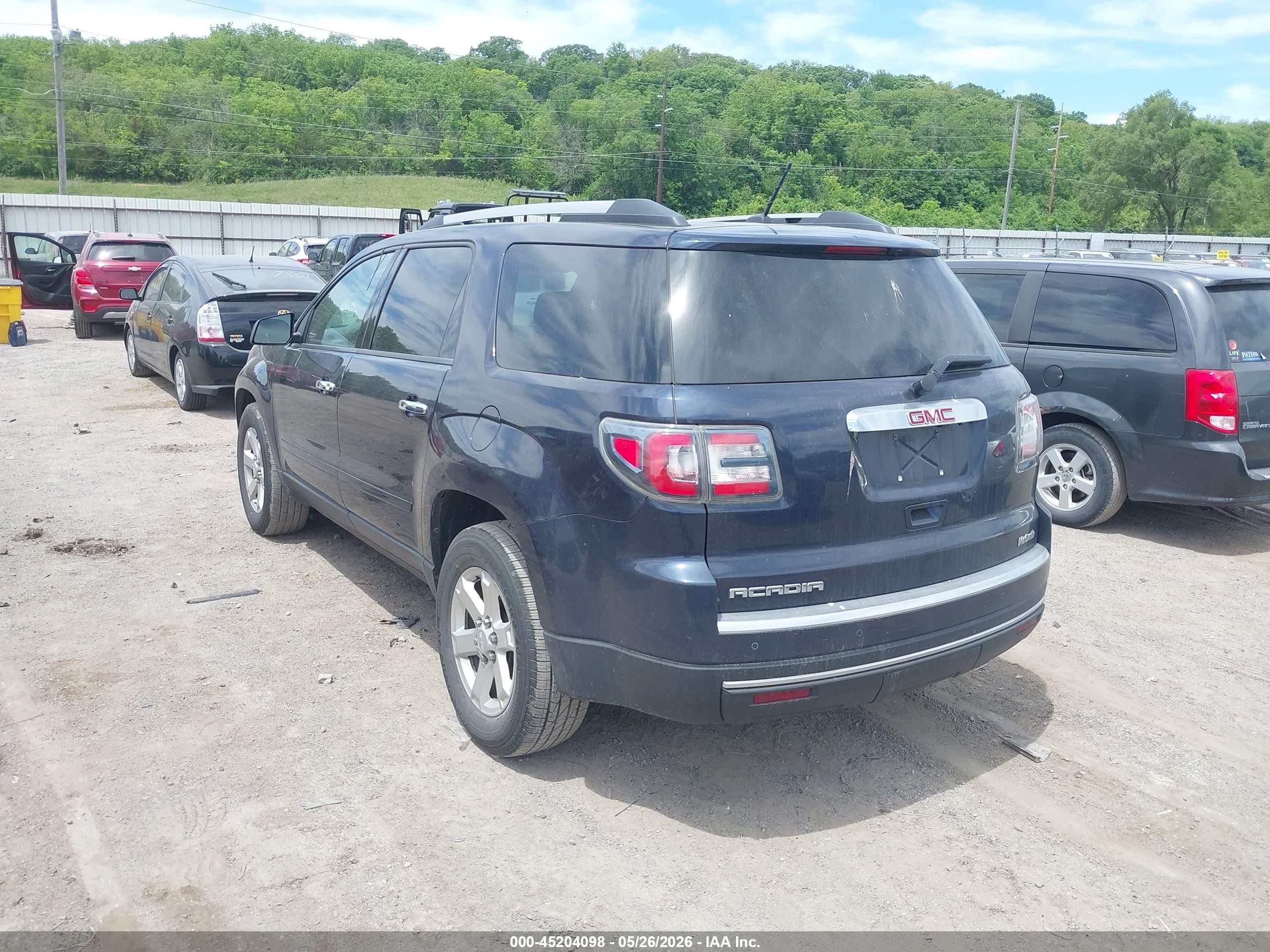 2015 Gmc Acadia Sle-2 Dark Blue vin: 1GKKRPKD0FJ112554