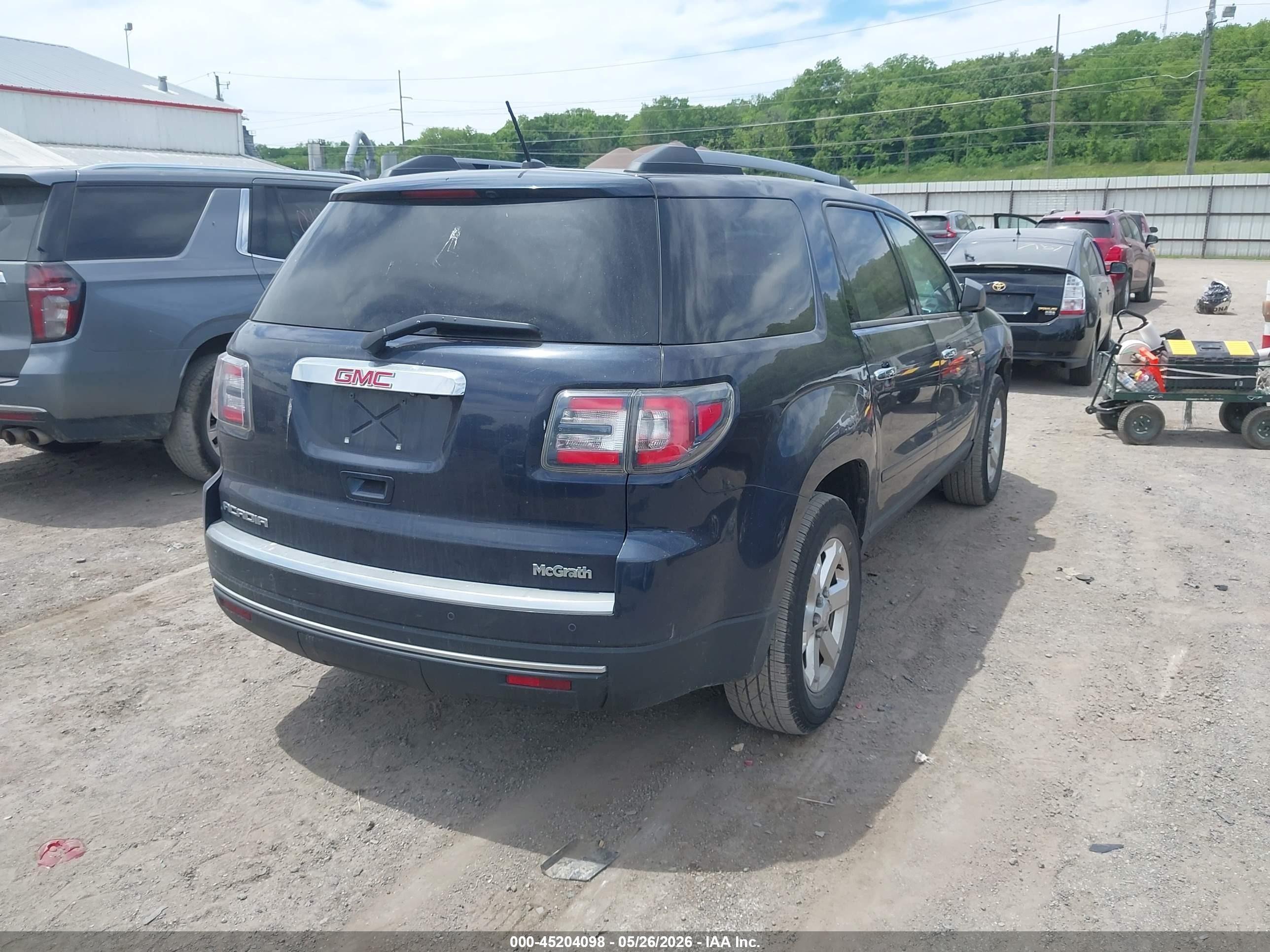 2015 Gmc Acadia Sle-2 Dark Blue vin: 1GKKRPKD0FJ112554