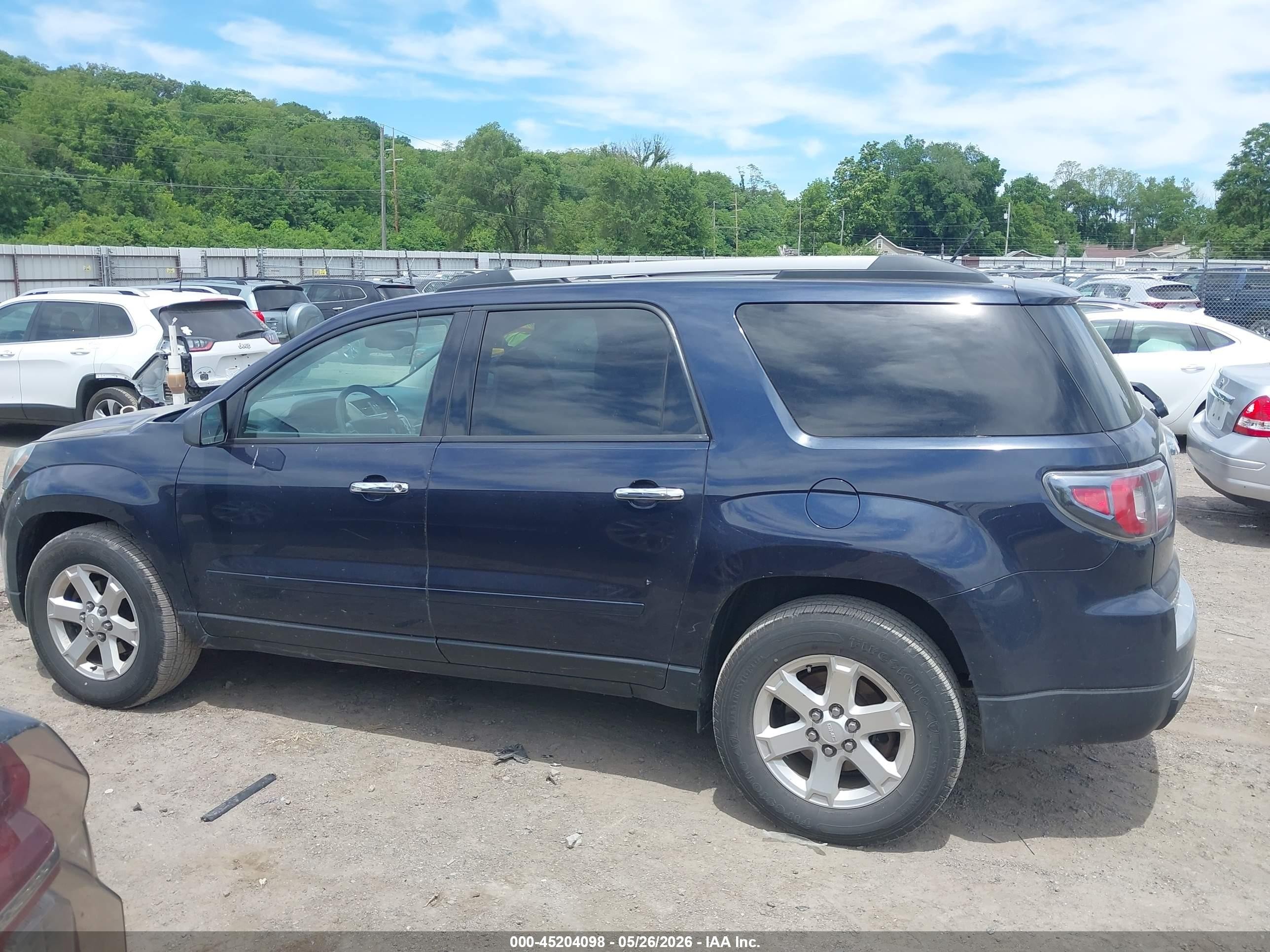 2015 Gmc Acadia Sle-2 Dark Blue vin: 1GKKRPKD0FJ112554