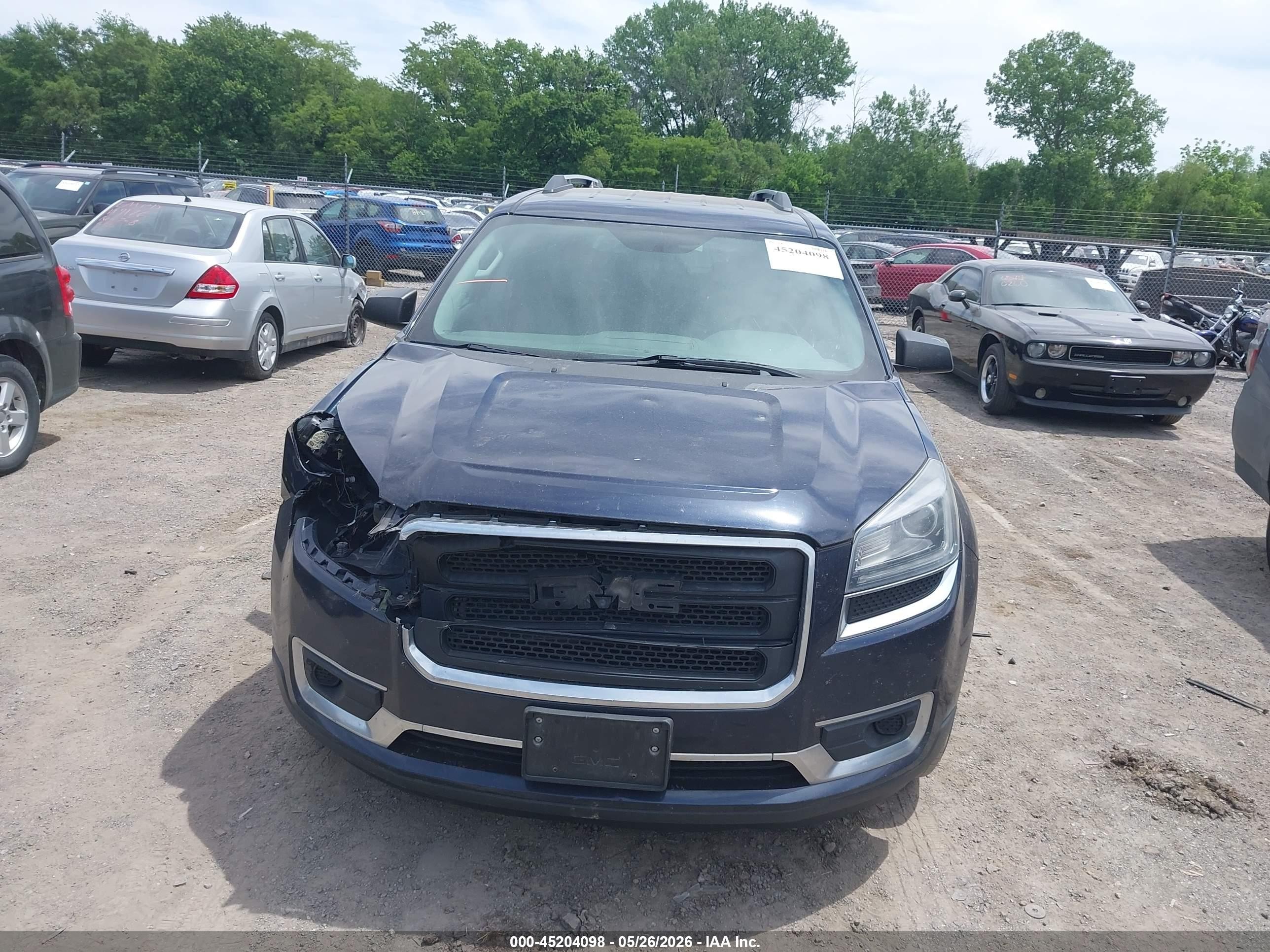 2015 Gmc Acadia Sle-2 Dark Blue vin: 1GKKRPKD0FJ112554