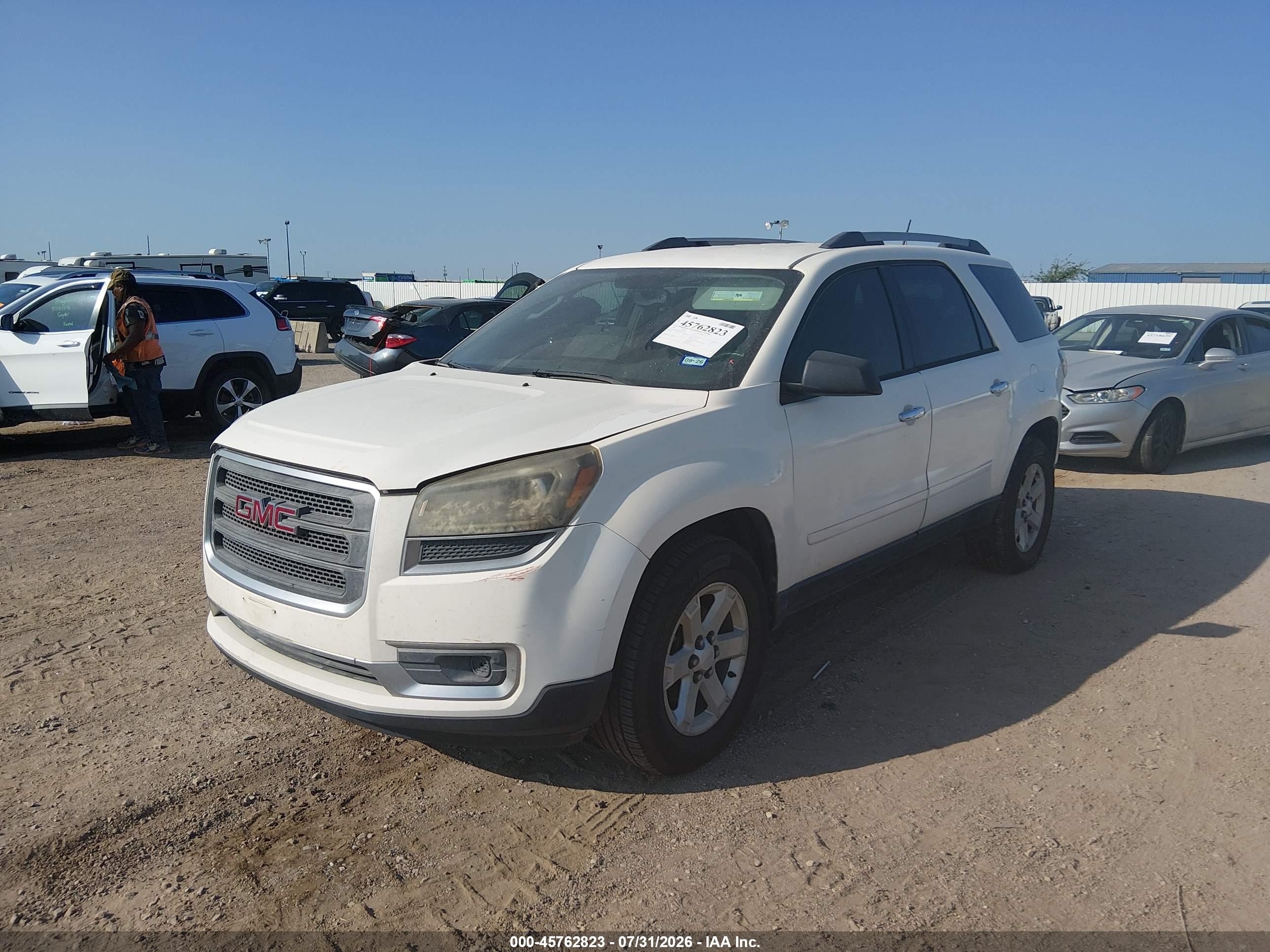 2015 Gmc Acadia Sle-2 Белый vin: 1GKKRPKD0FJ289301