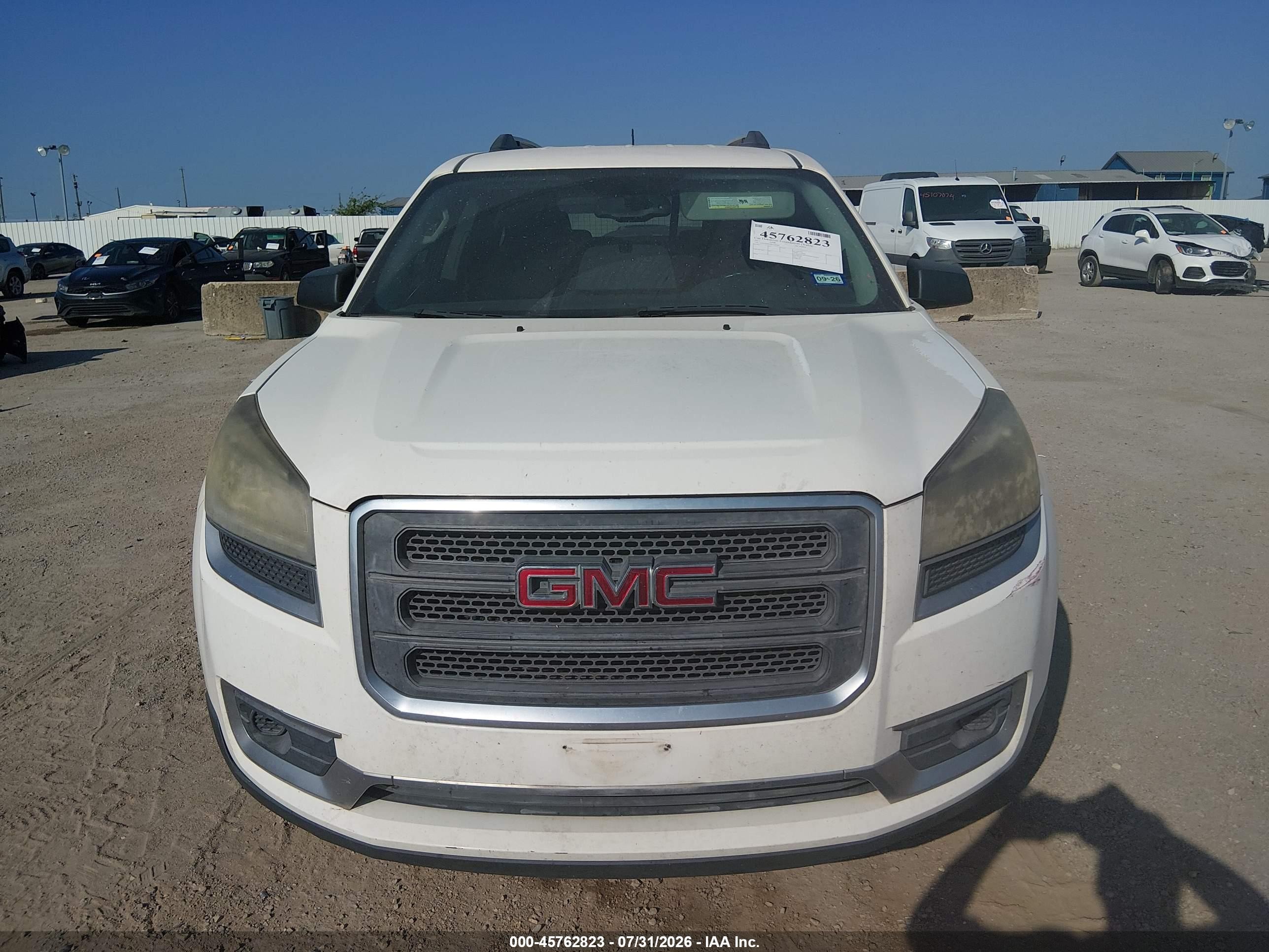 2015 Gmc Acadia Sle-2 Белый vin: 1GKKRPKD0FJ289301