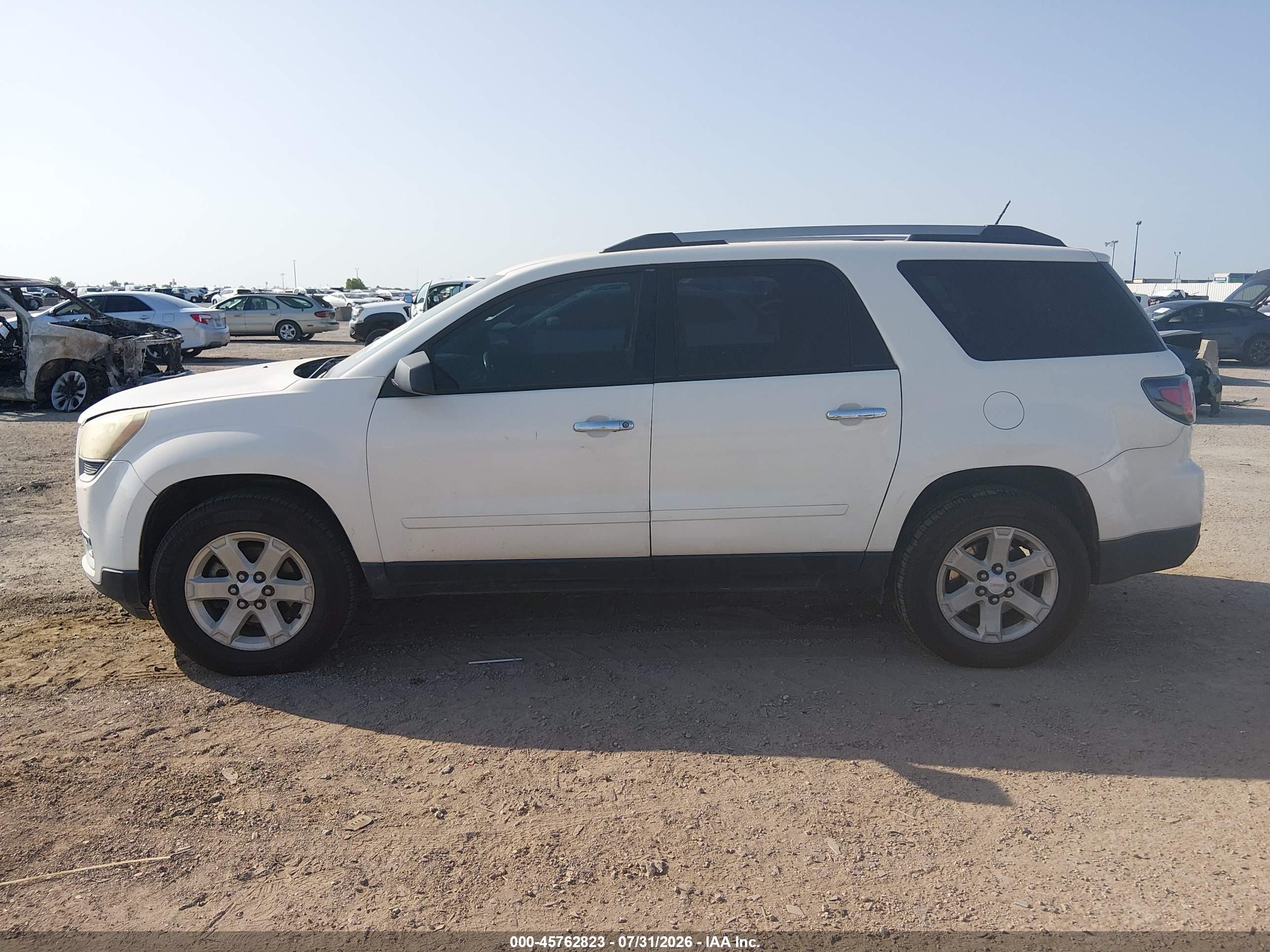 2015 Gmc Acadia Sle-2 Белый vin: 1GKKRPKD0FJ289301