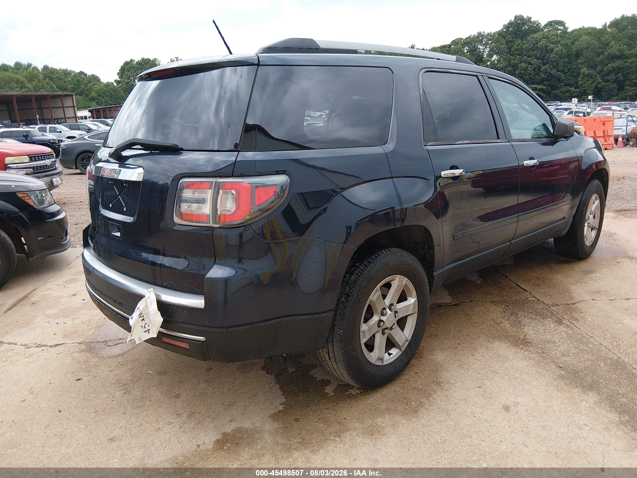 2015 Gmc Acadia Sle-2 Blue vin: 1GKKRPKD0FJ358195