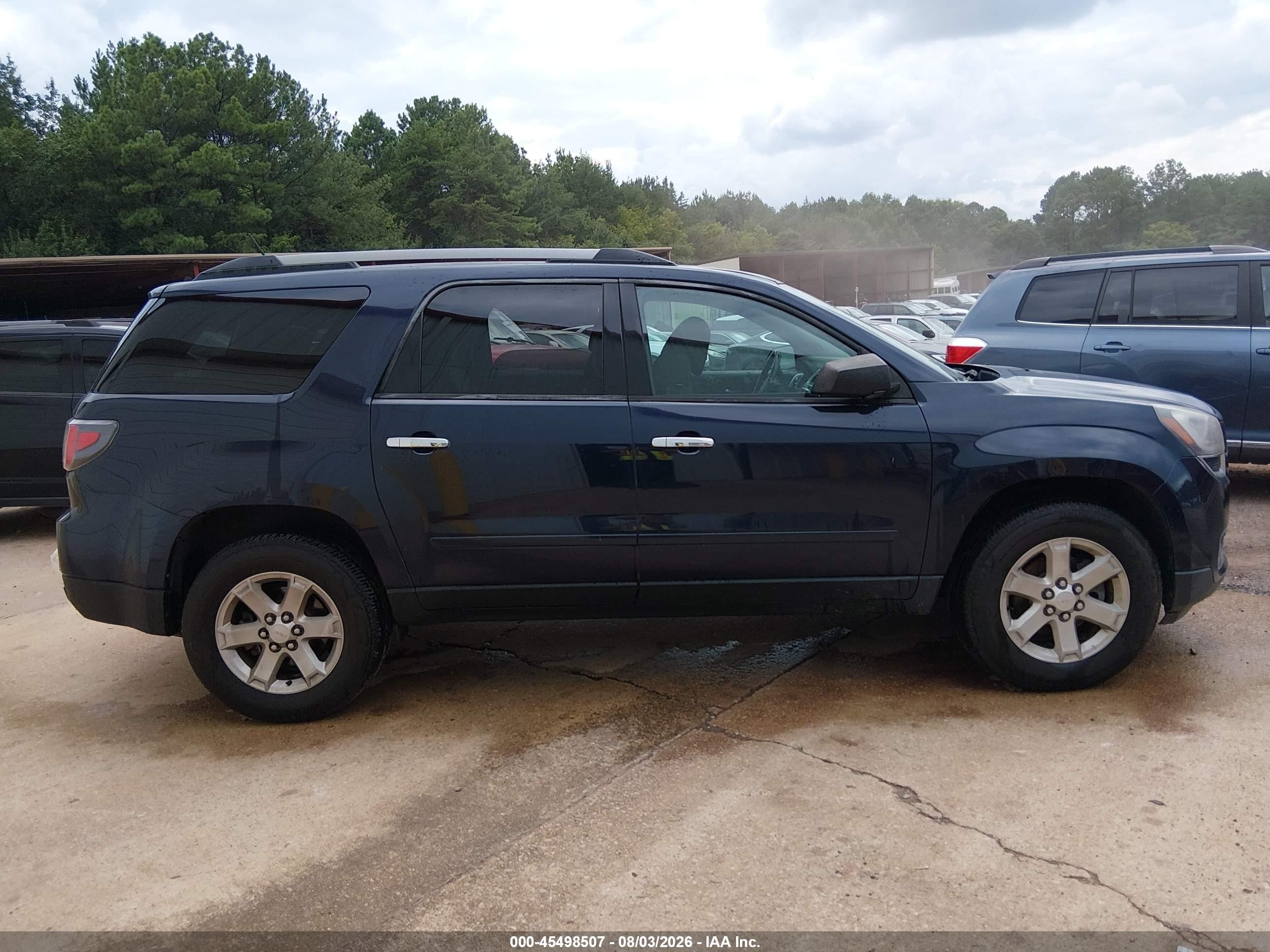 2015 Gmc Acadia Sle-2 Blue vin: 1GKKRPKD0FJ358195