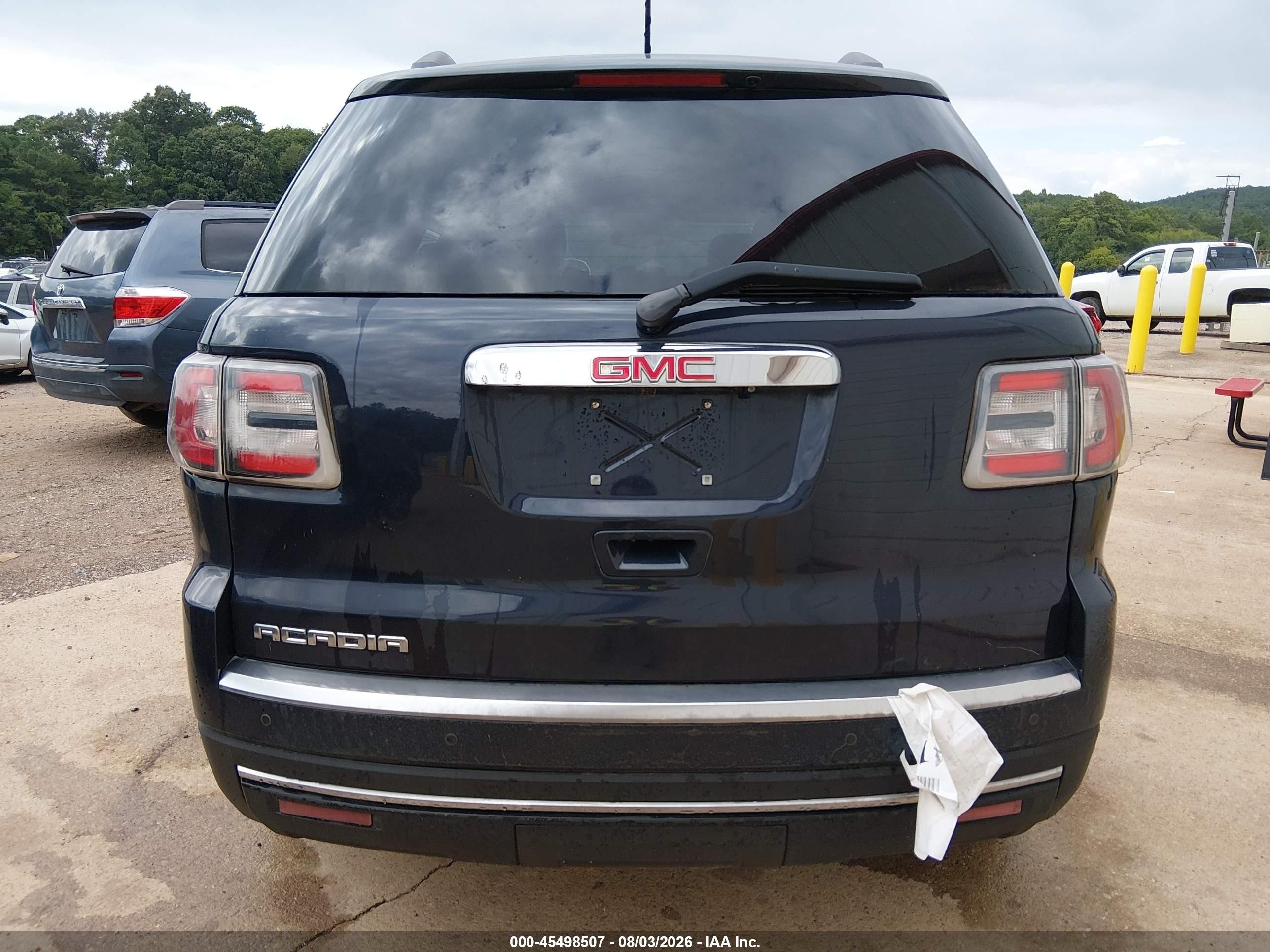 2015 Gmc Acadia Sle-2 Blue vin: 1GKKRPKD0FJ358195