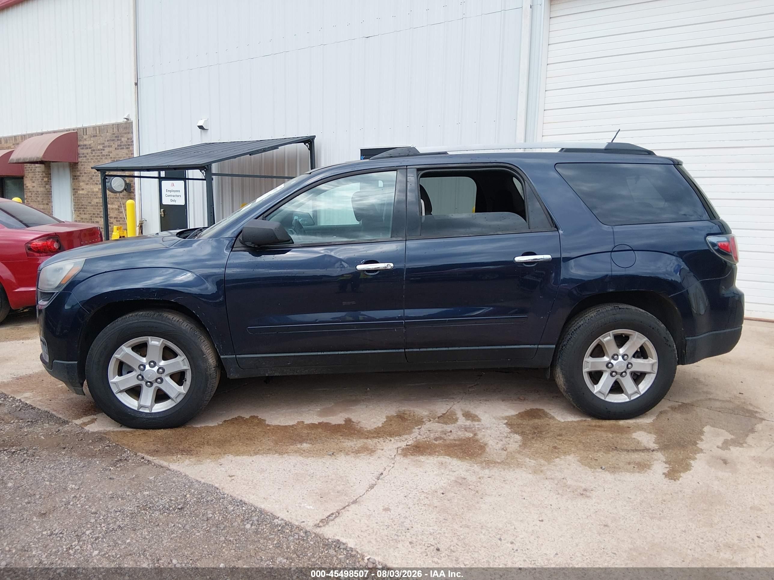 2015 Gmc Acadia Sle-2 Blue vin: 1GKKRPKD0FJ358195