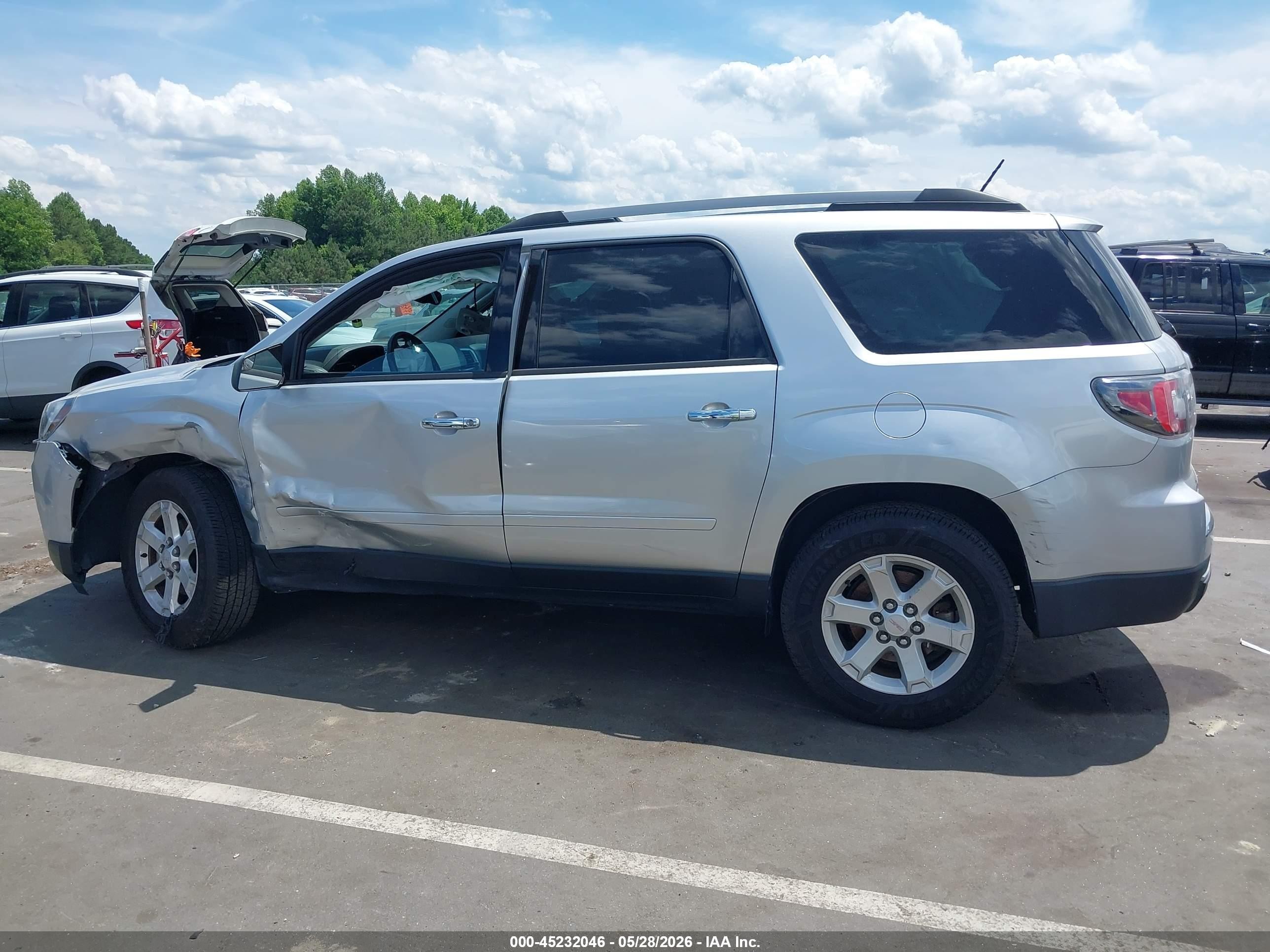 2014 Gmc Acadia Sle-2 Silver vin: 1GKKRPKD1EJ274319