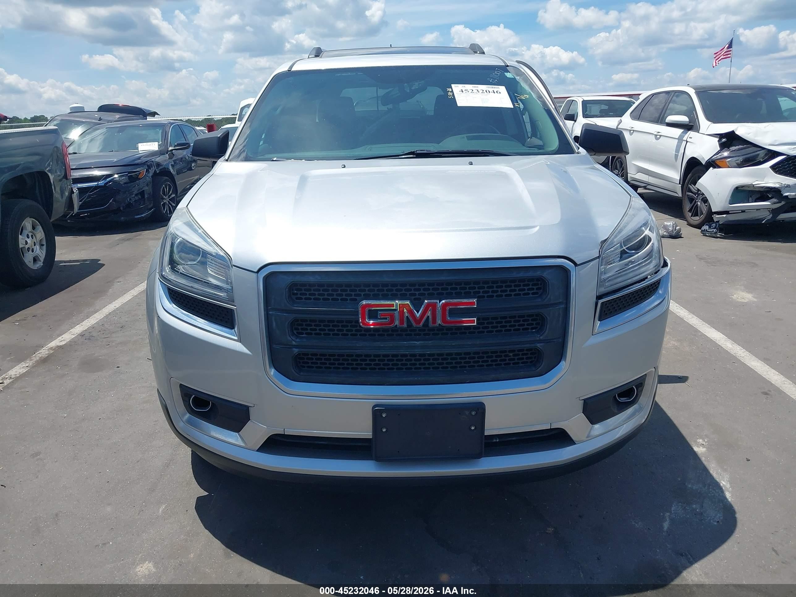 2014 Gmc Acadia Sle-2 Silver vin: 1GKKRPKD1EJ274319