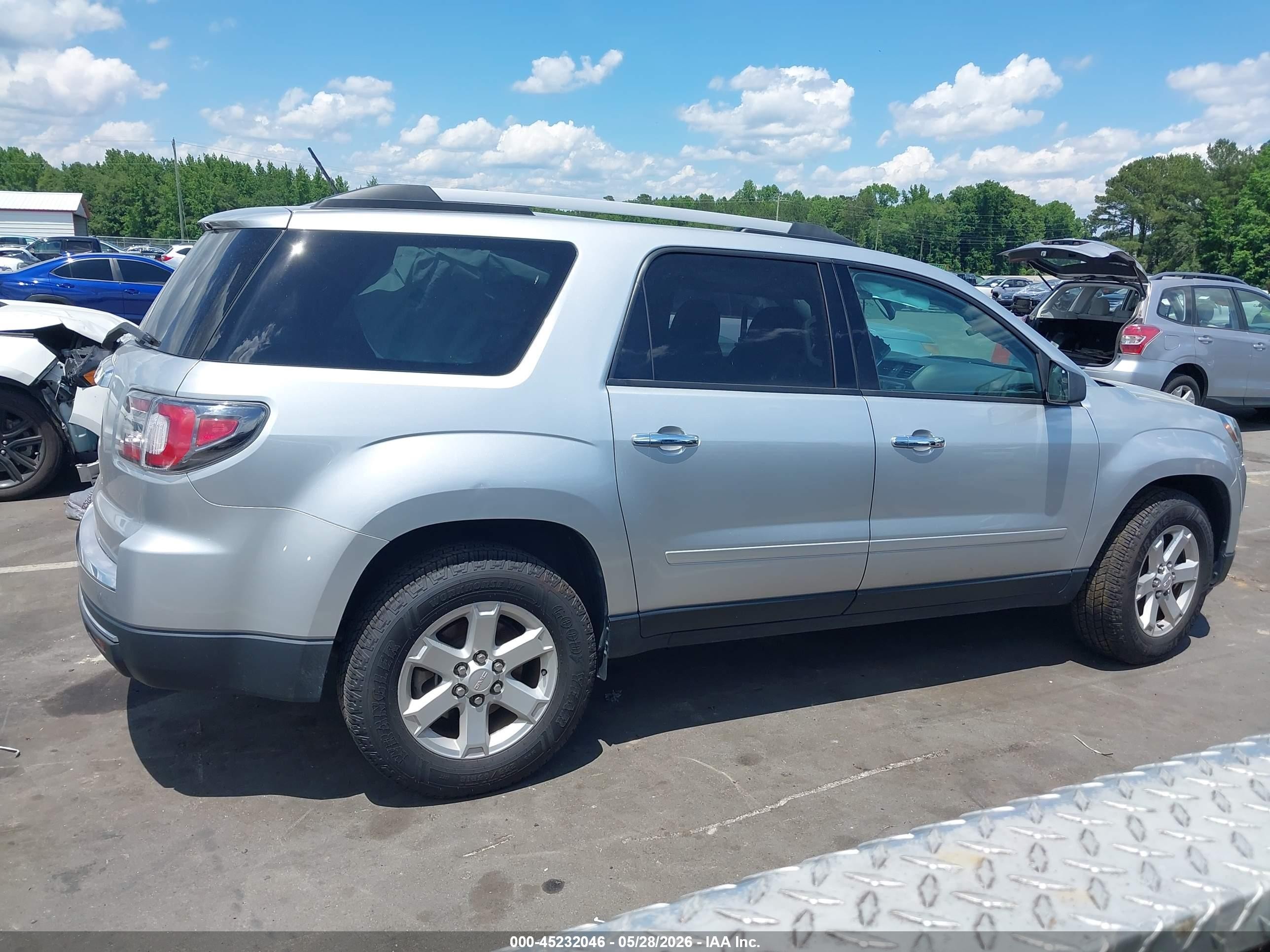2014 Gmc Acadia Sle-2 Silver vin: 1GKKRPKD1EJ274319