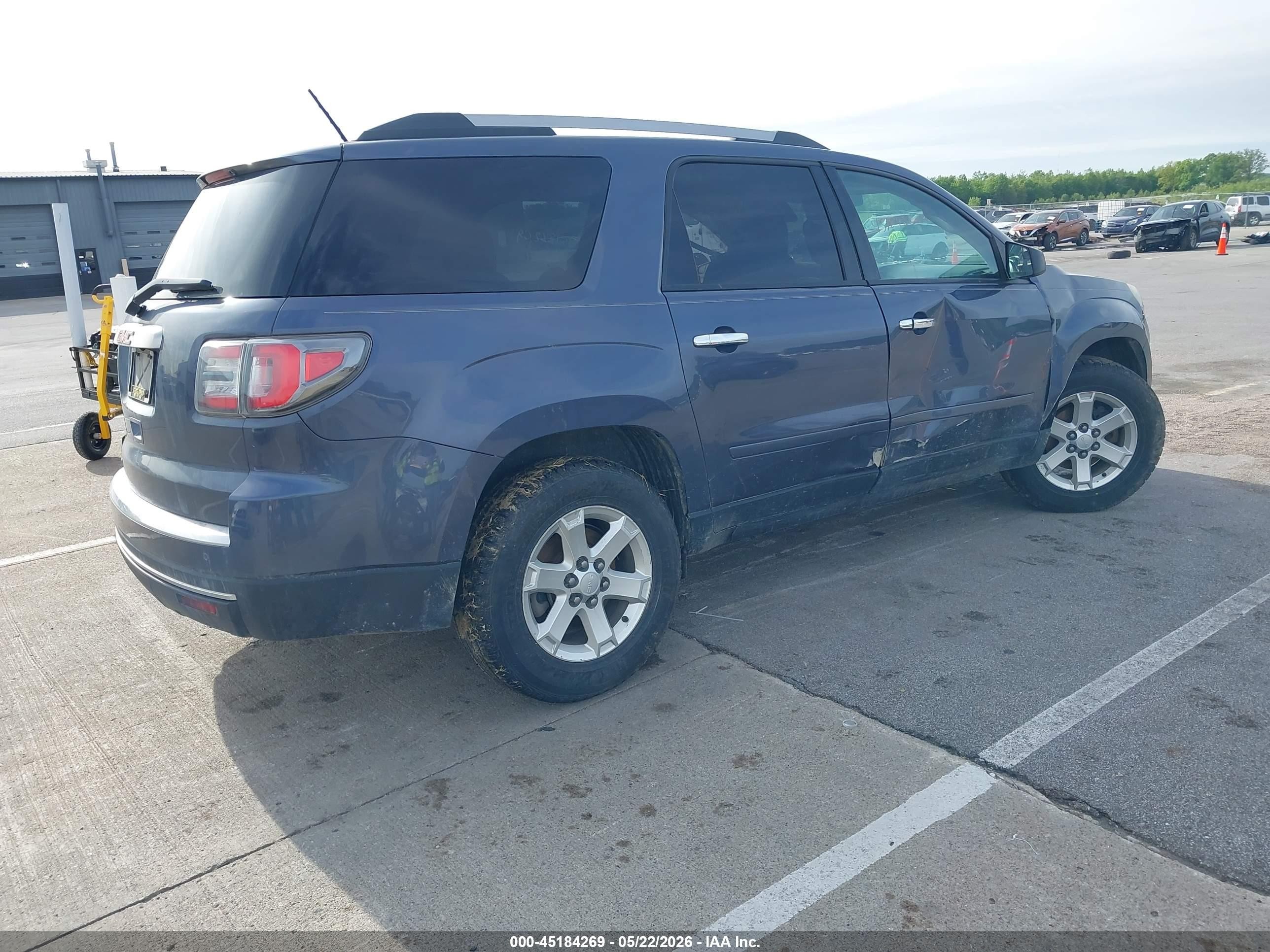 2014 Gmc Acadia Sle-2 Blue vin: 1GKKRPKD1EJ305178