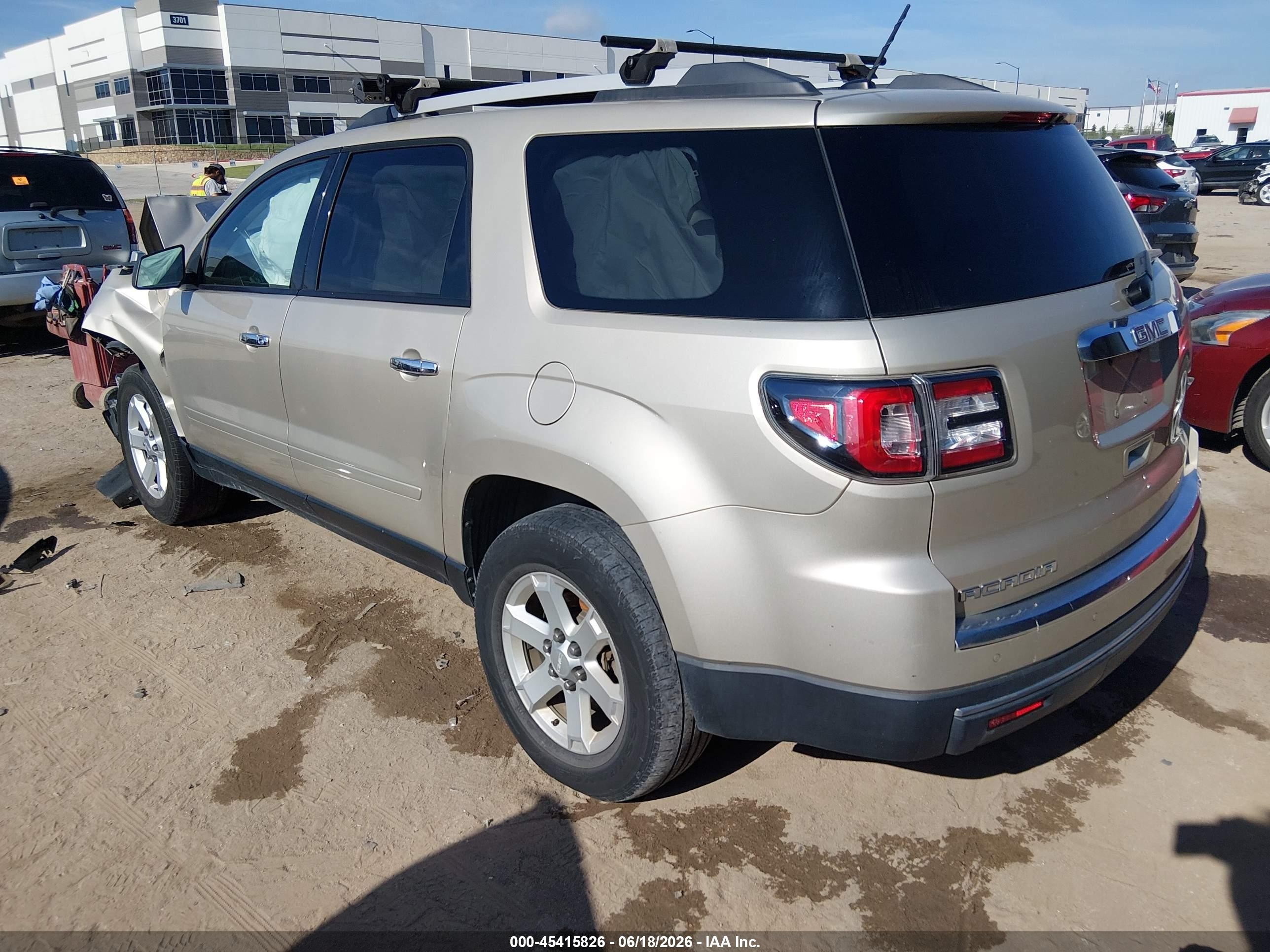 2015 Gmc Acadia Sle-2 Gold vin: 1GKKRPKD1FJ333872