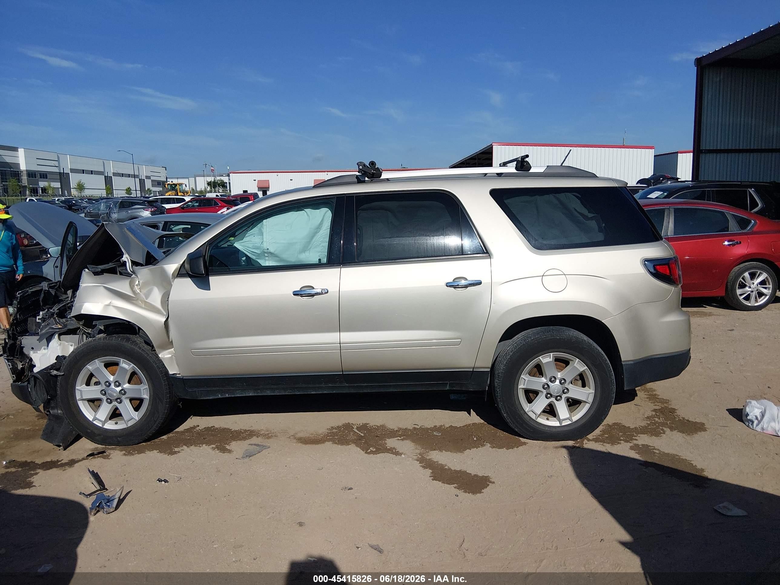 2015 Gmc Acadia Sle-2 Gold vin: 1GKKRPKD1FJ333872