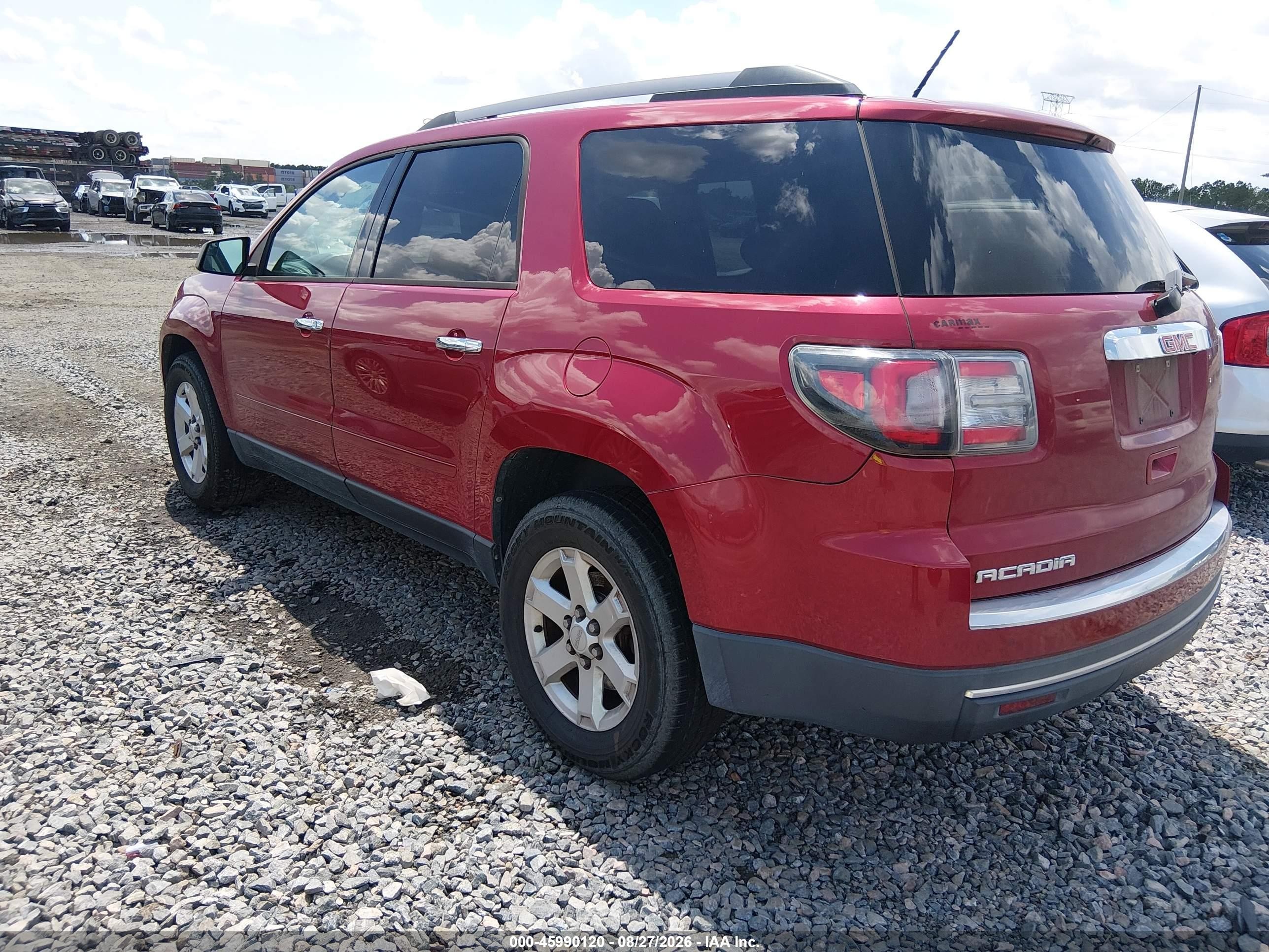 2013 Gmc Acadia Sle-2 Burgundy vin: 1GKKRPKD2DJ182926
