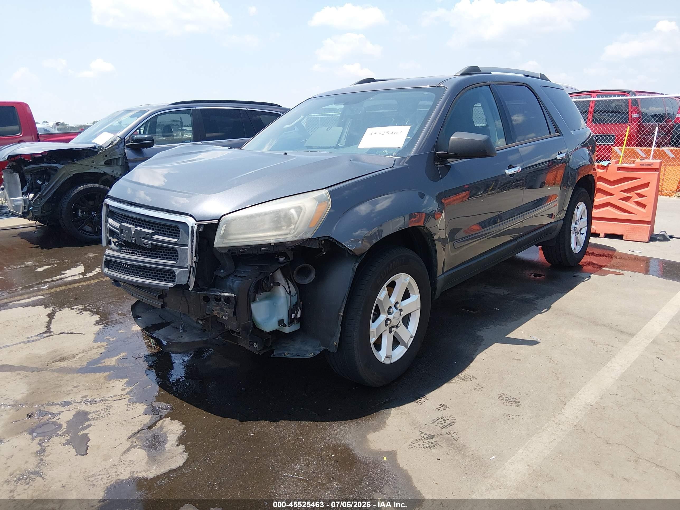 2013 Gmc Acadia Sle-2 Gray vin: 1GKKRPKD2DJ249802