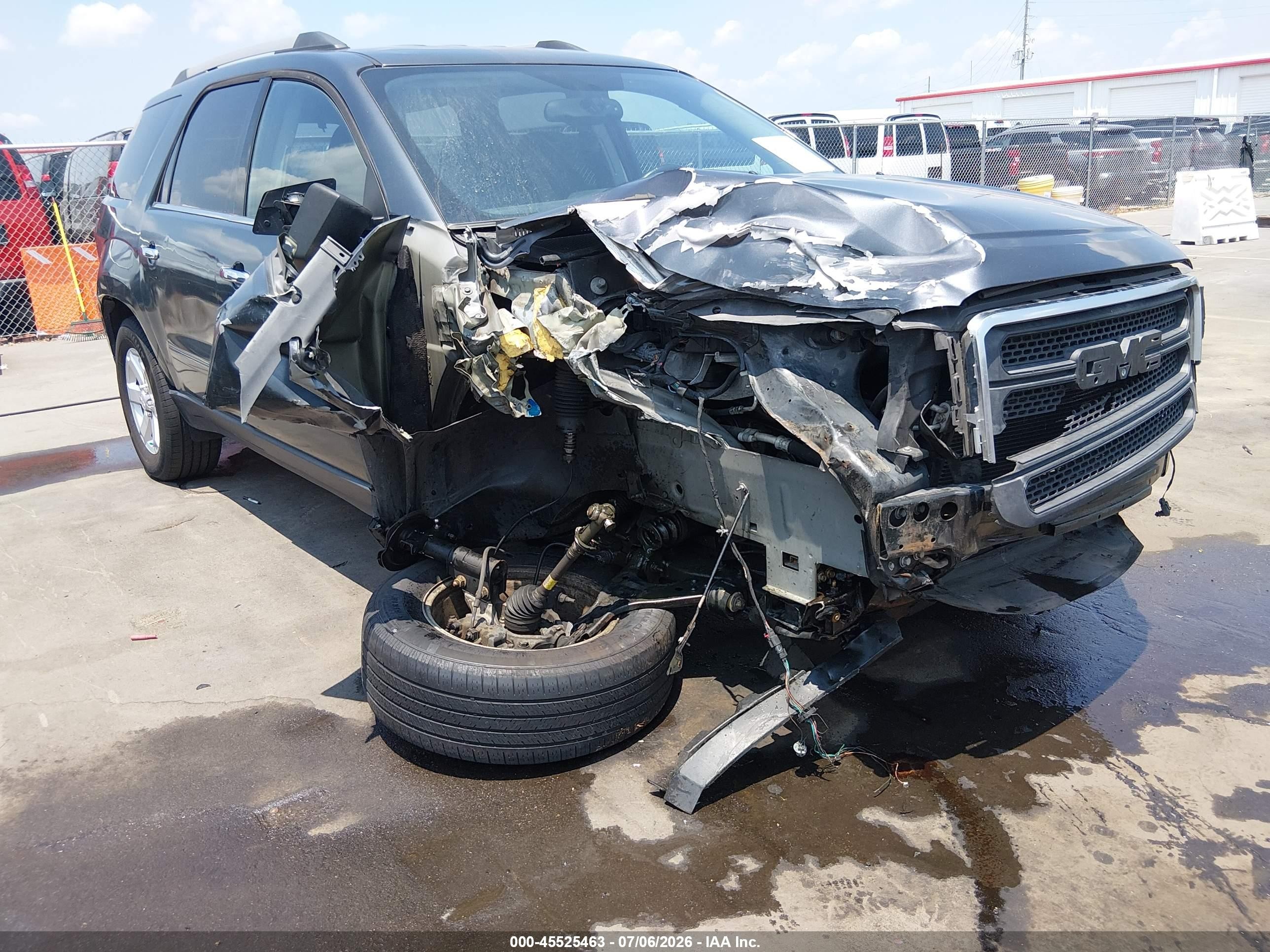 2013 Gmc Acadia Sle-2 Gray vin: 1GKKRPKD2DJ249802