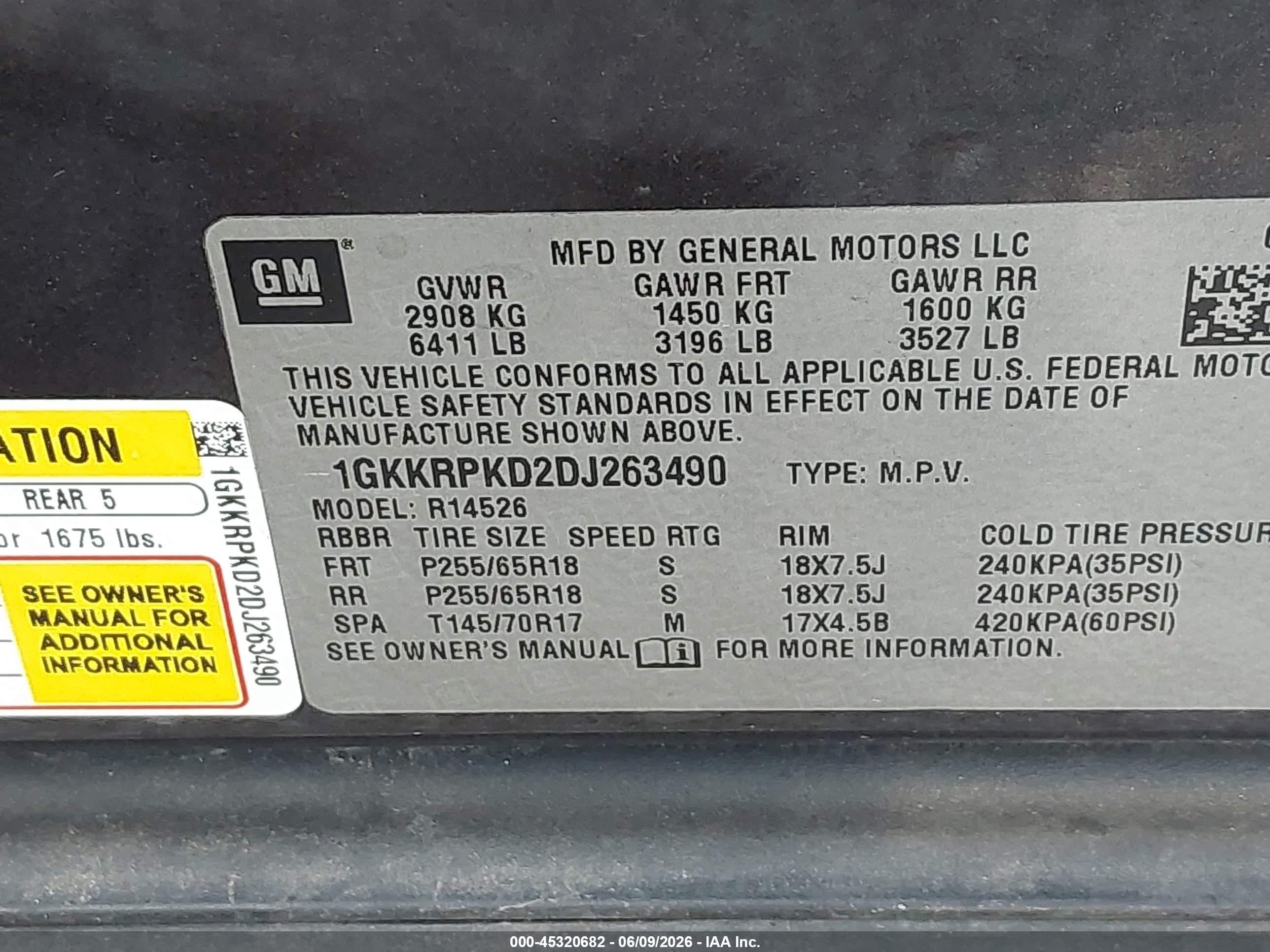 2013 Gmc Acadia Sle-2 Gray vin: 1GKKRPKD2DJ263490