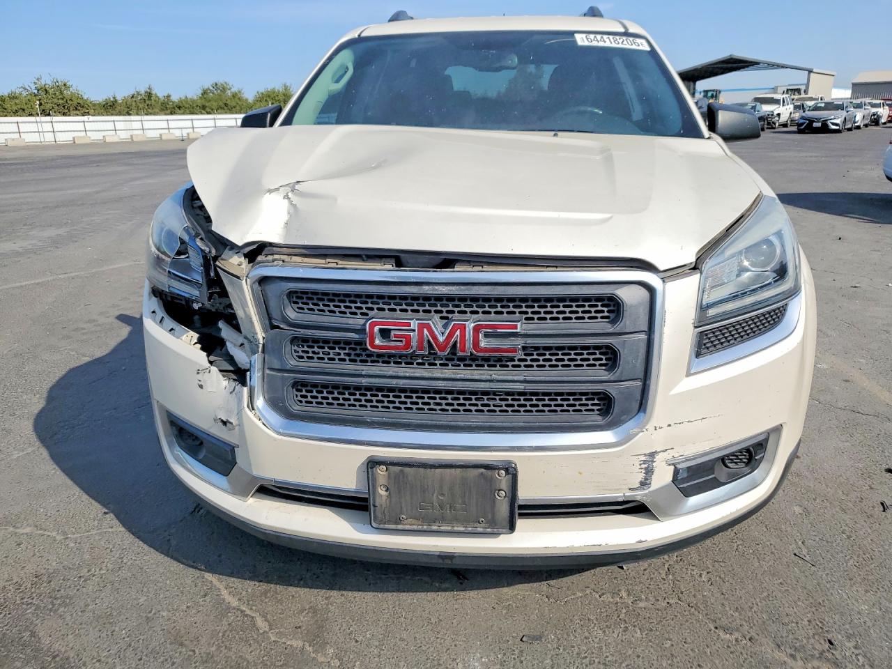 2014 Gmc Acadia Sle White vin: 1GKKRPKD2EJ178733