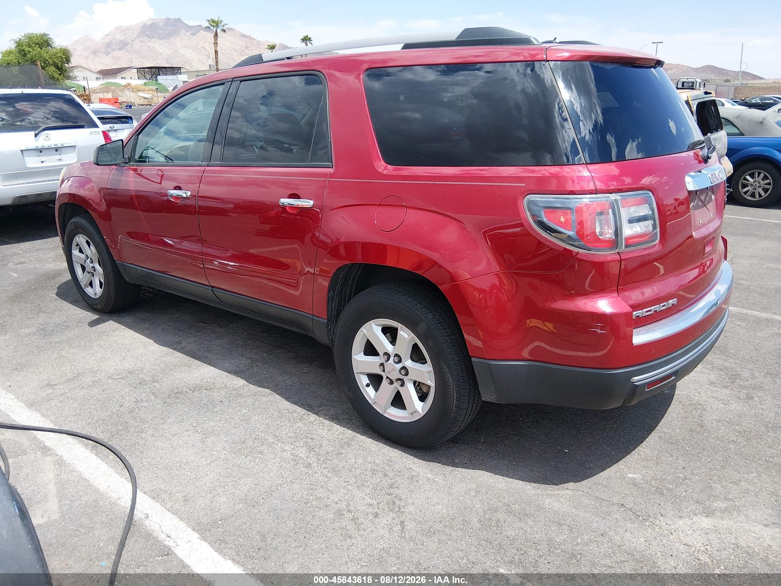 2014 Gmc Acadia Sle-2 Красный vin: 1GKKRPKD2EJ315413