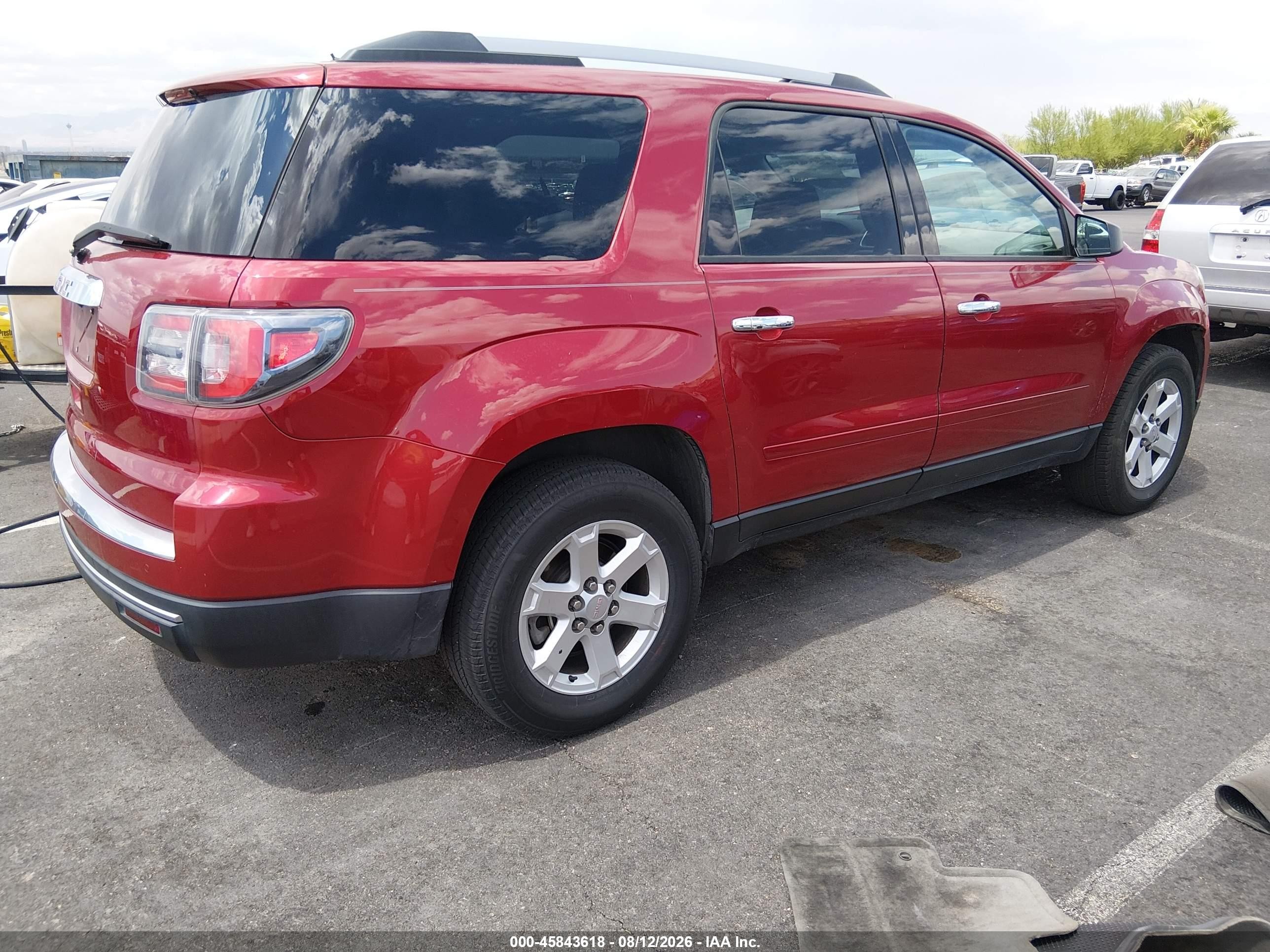 2014 Gmc Acadia Sle-2 Красный vin: 1GKKRPKD2EJ315413