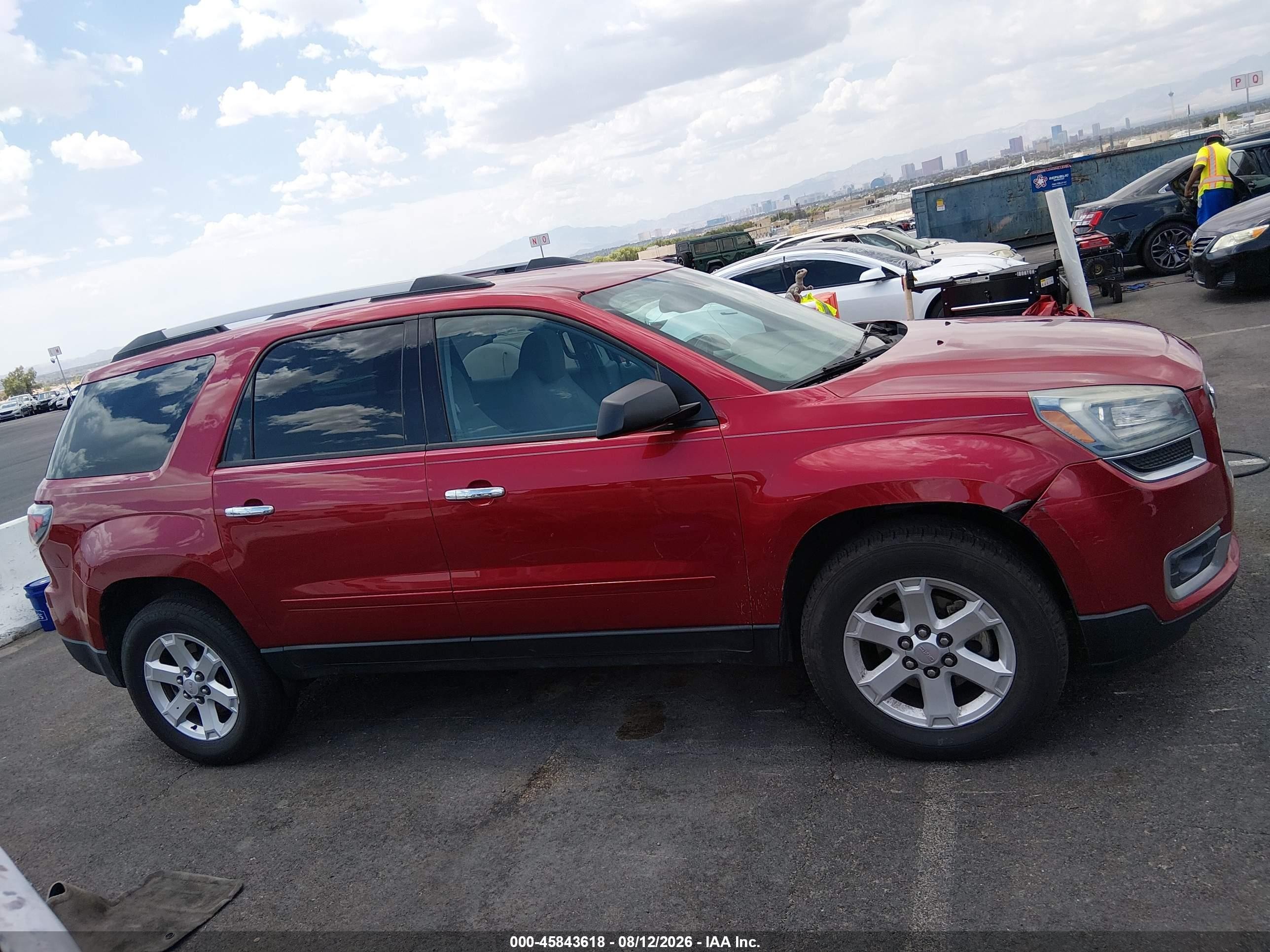 2014 Gmc Acadia Sle-2 Красный vin: 1GKKRPKD2EJ315413