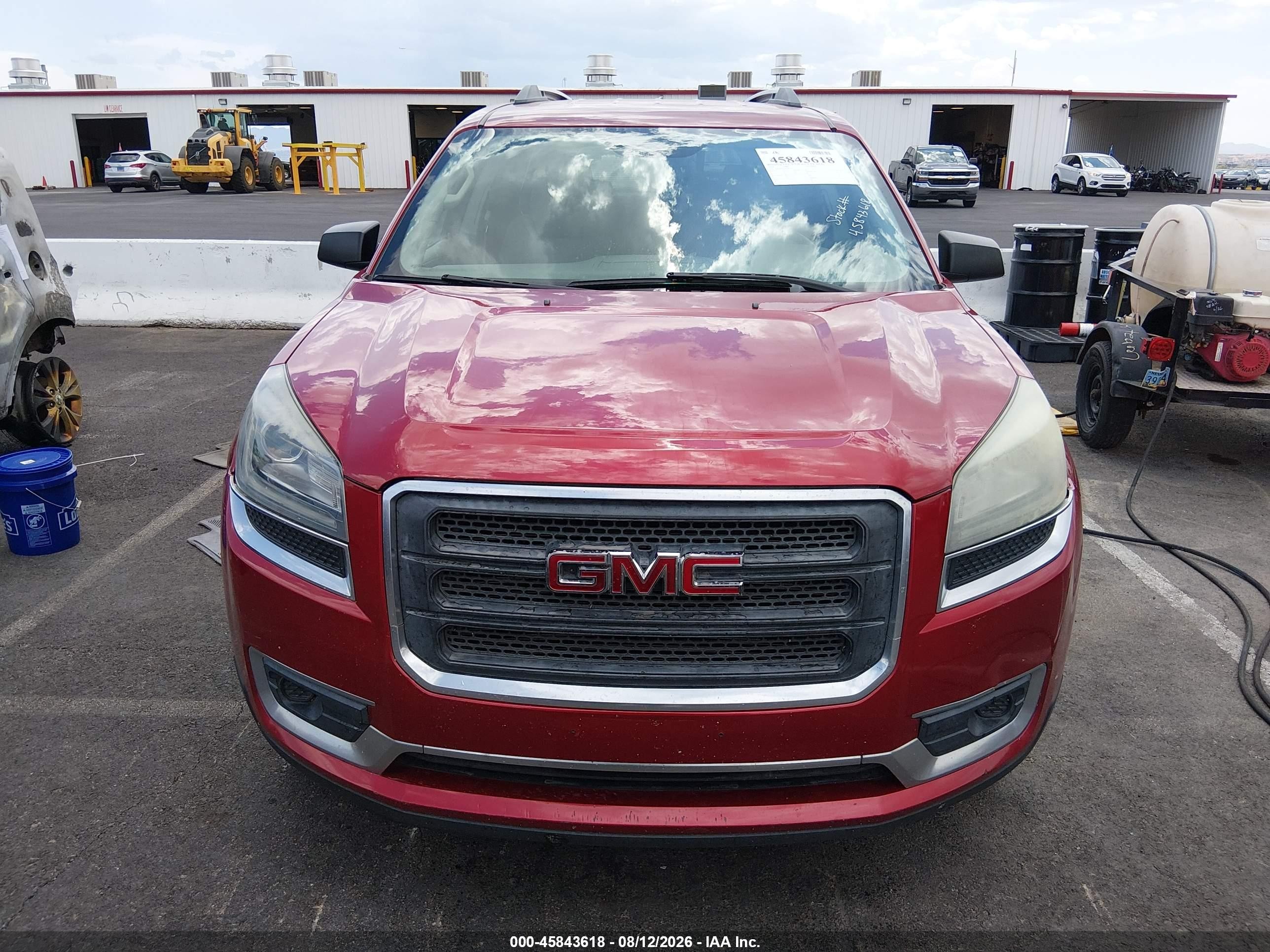 2014 Gmc Acadia Sle-2 Красный vin: 1GKKRPKD2EJ315413