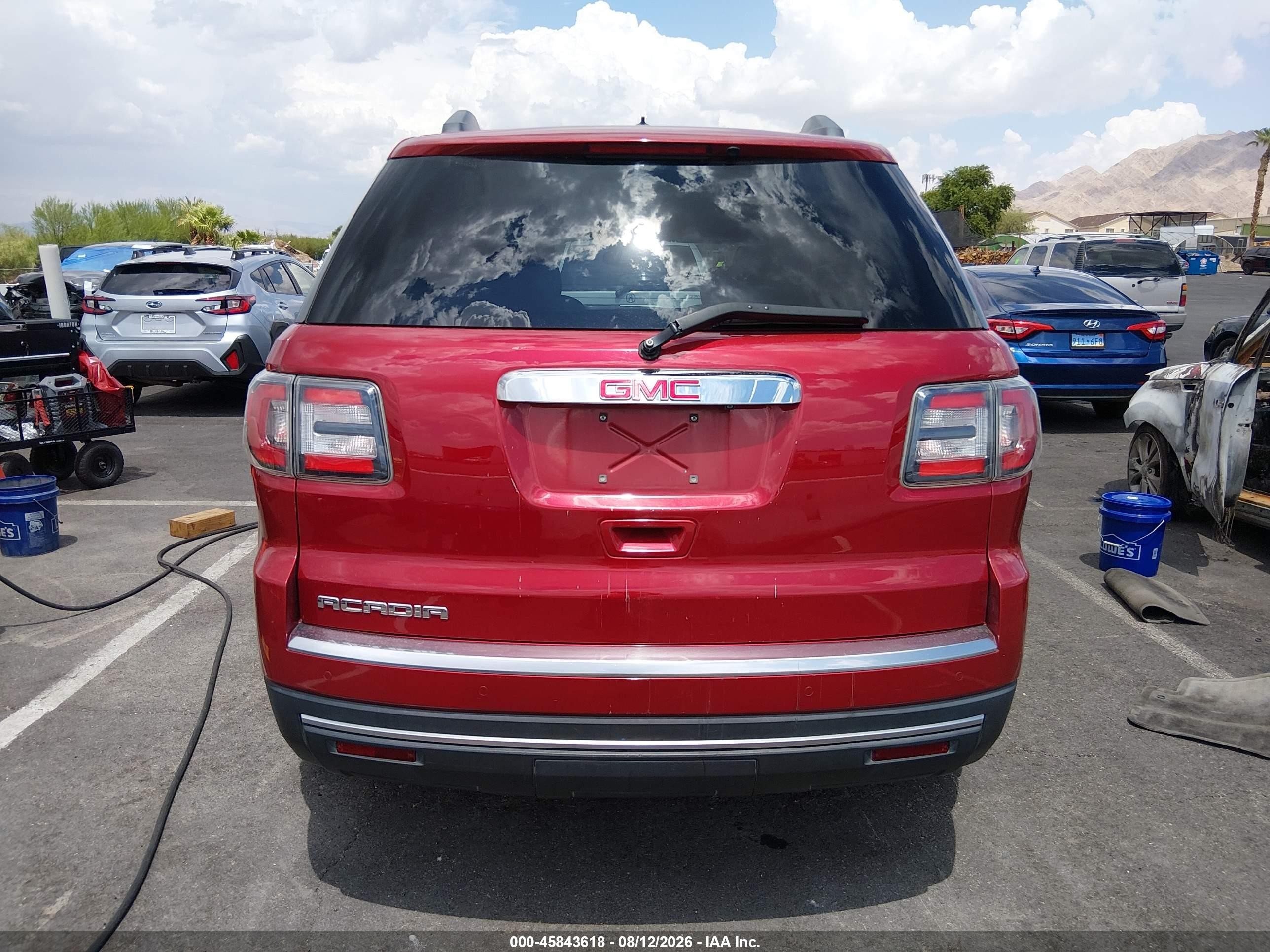 2014 Gmc Acadia Sle-2 Красный vin: 1GKKRPKD2EJ315413