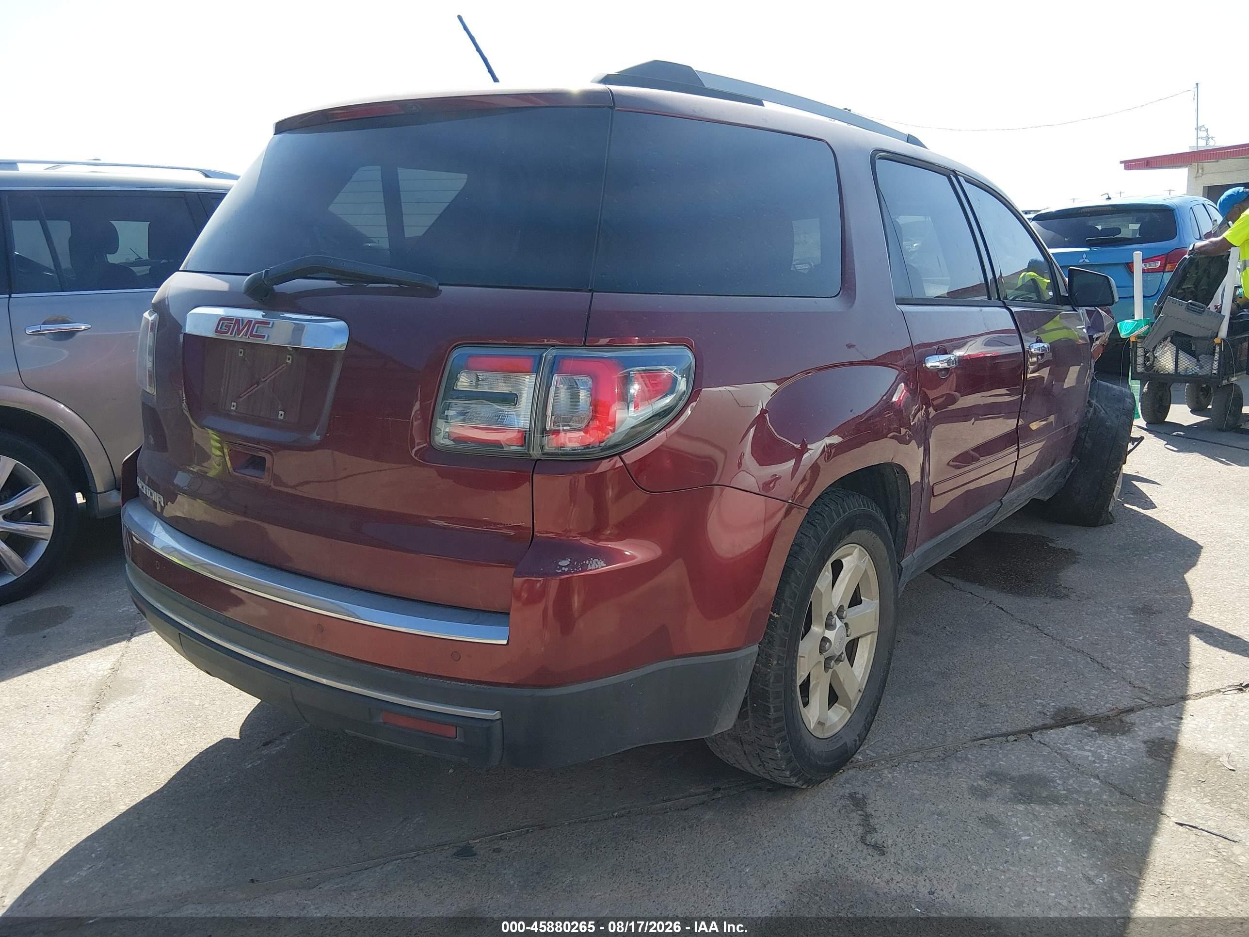 2015 Gmc Acadia Sle-2 Бордовый vin: 1GKKRPKD2FJ345707