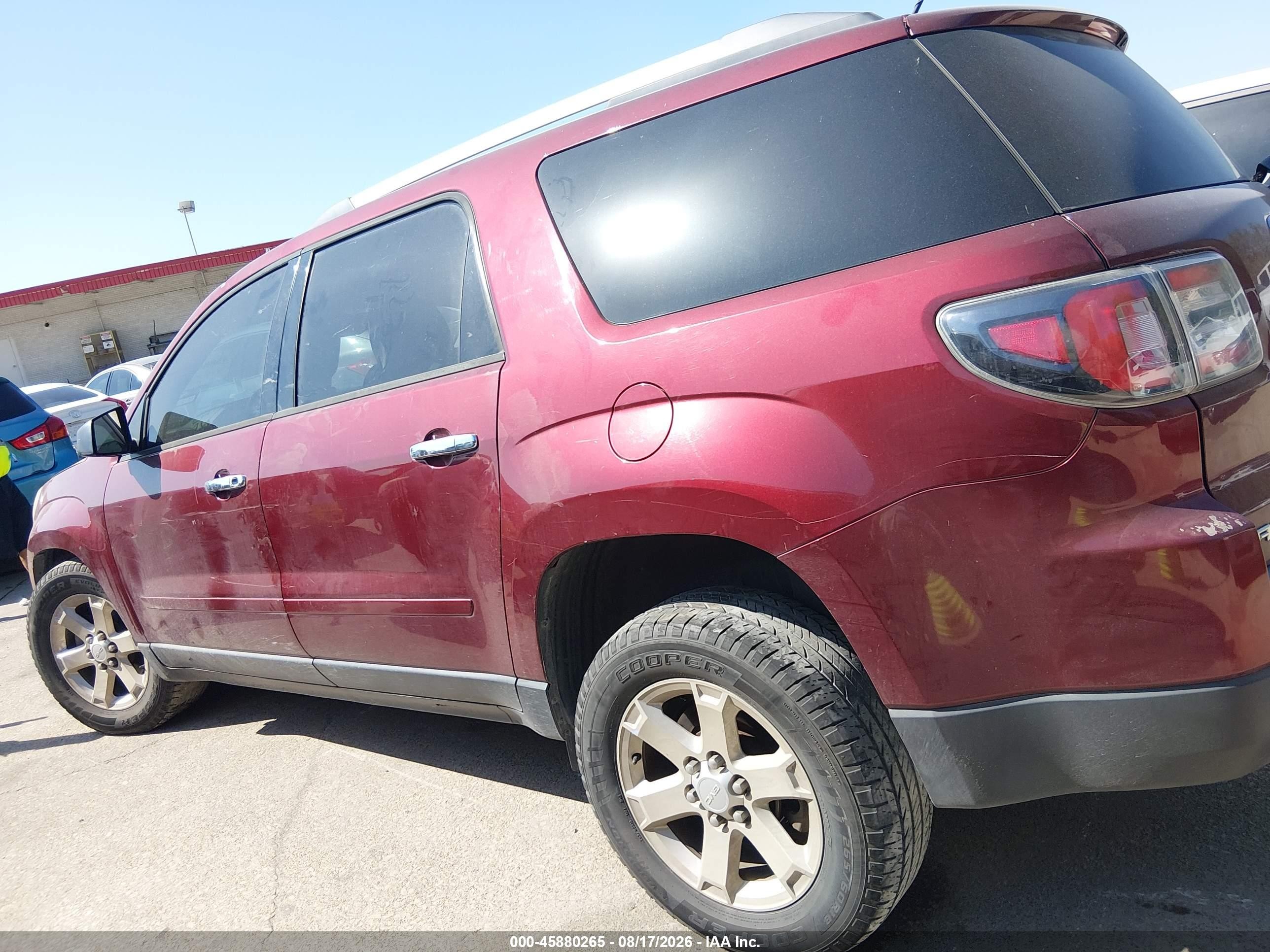 2015 Gmc Acadia Sle-2 Бордовый vin: 1GKKRPKD2FJ345707