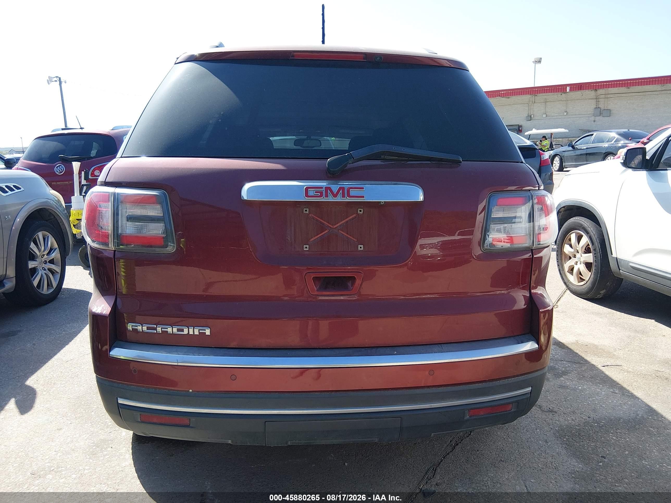 2015 Gmc Acadia Sle-2 Бордовый vin: 1GKKRPKD2FJ345707