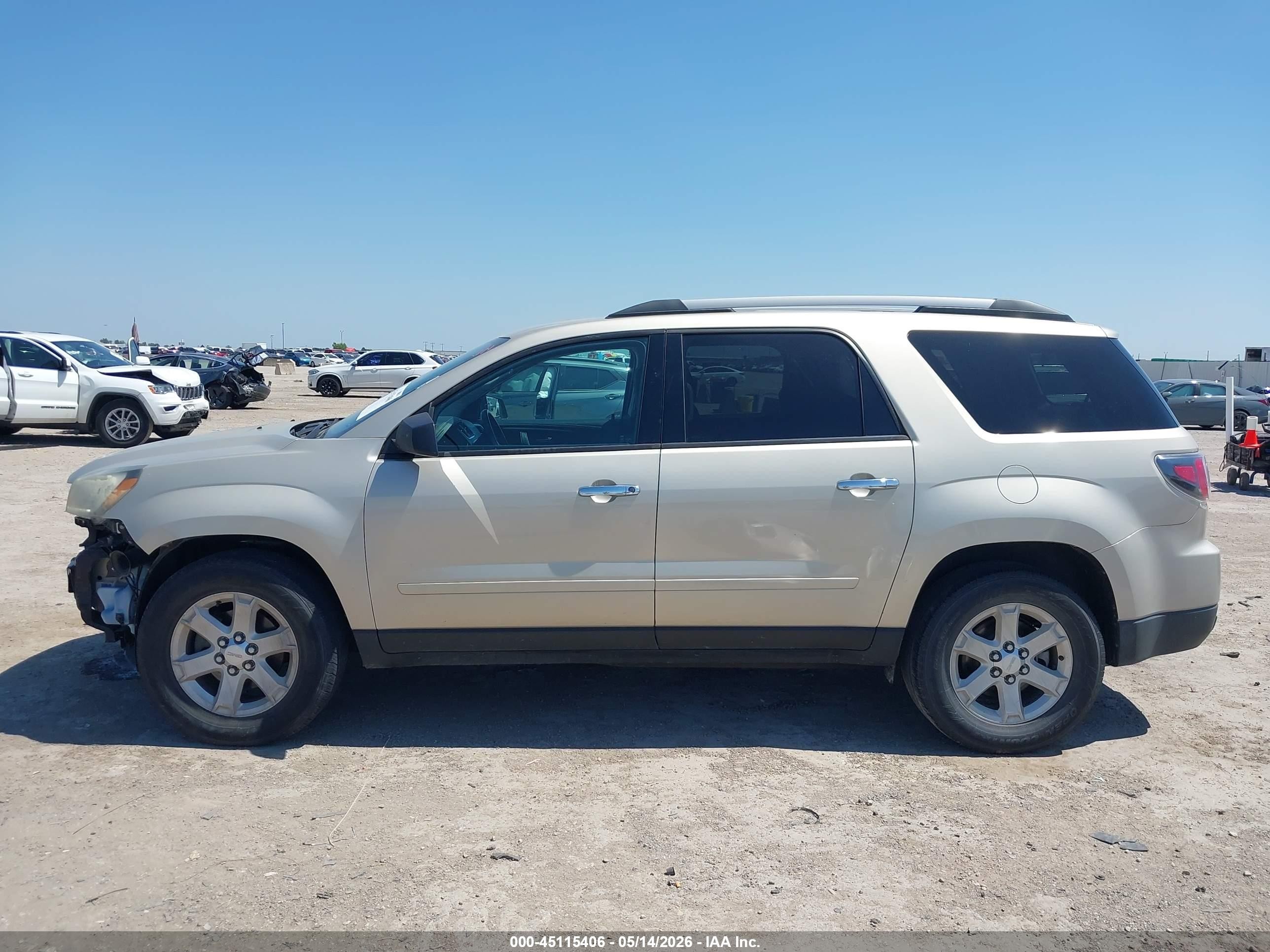 2015 Gmc Acadia Sle-2 Champagne vin: 1GKKRPKD2FJ350454