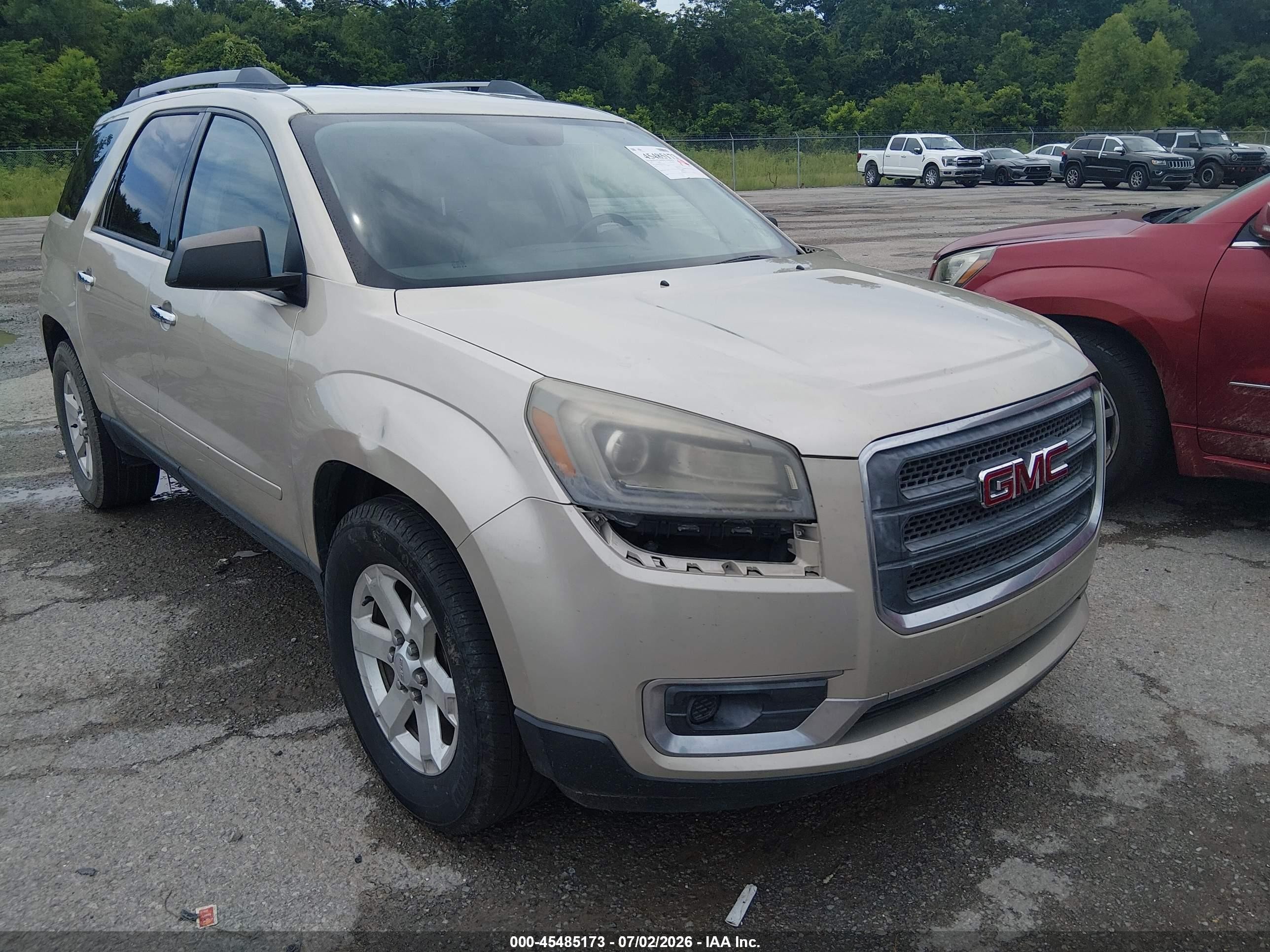 2014 Gmc Acadia Sle-2 Champagne vin: 1GKKRPKD3EJ320068