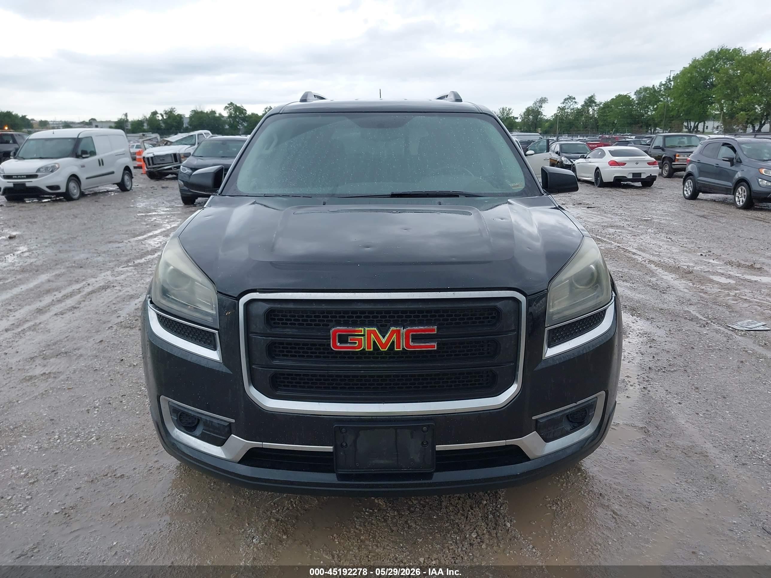 2015 Gmc Acadia Sle-2 Black vin: 1GKKRPKD3FJ155088