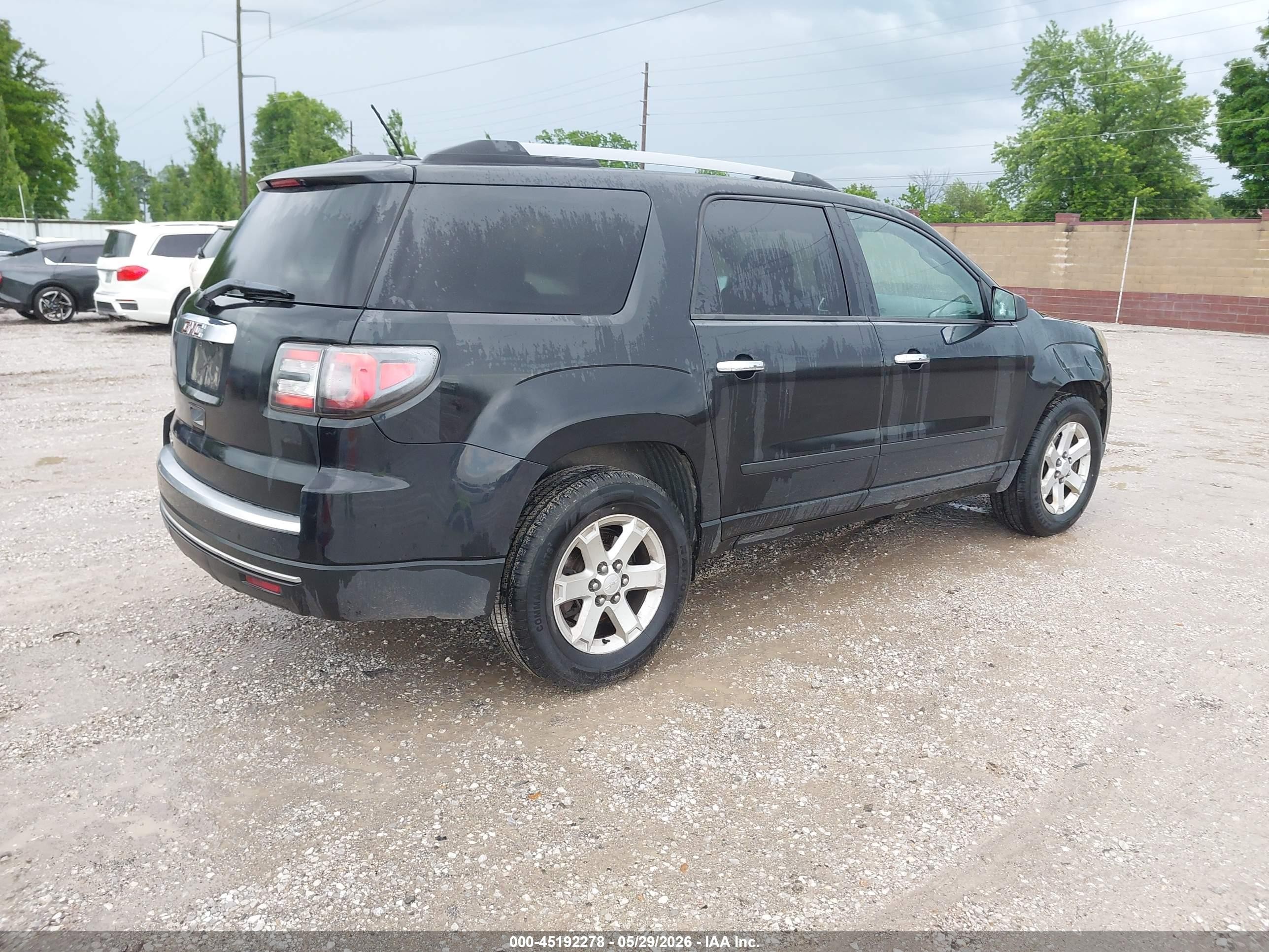 2015 Gmc Acadia Sle-2 Black vin: 1GKKRPKD3FJ155088