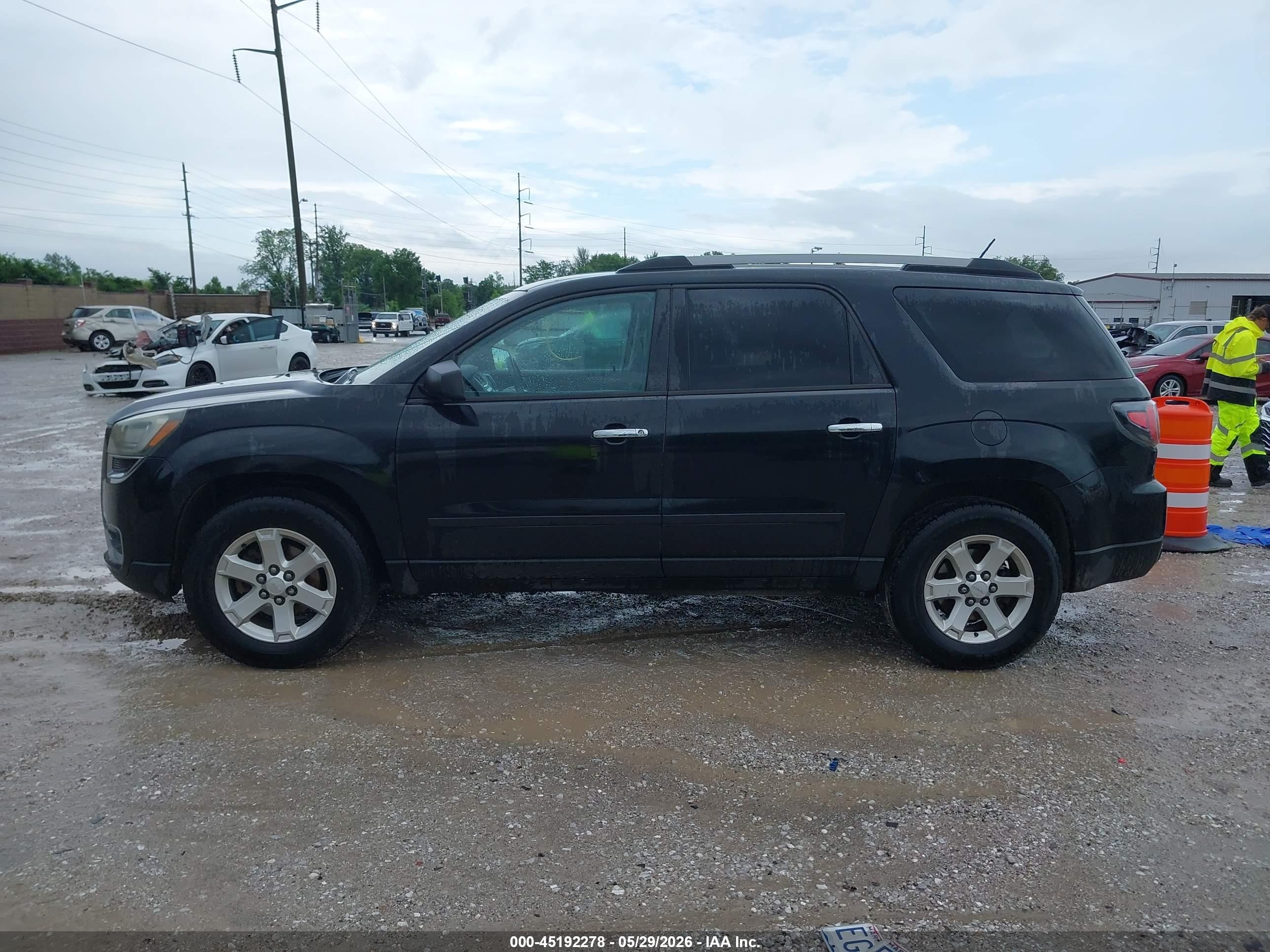 2015 Gmc Acadia Sle-2 Black vin: 1GKKRPKD3FJ155088