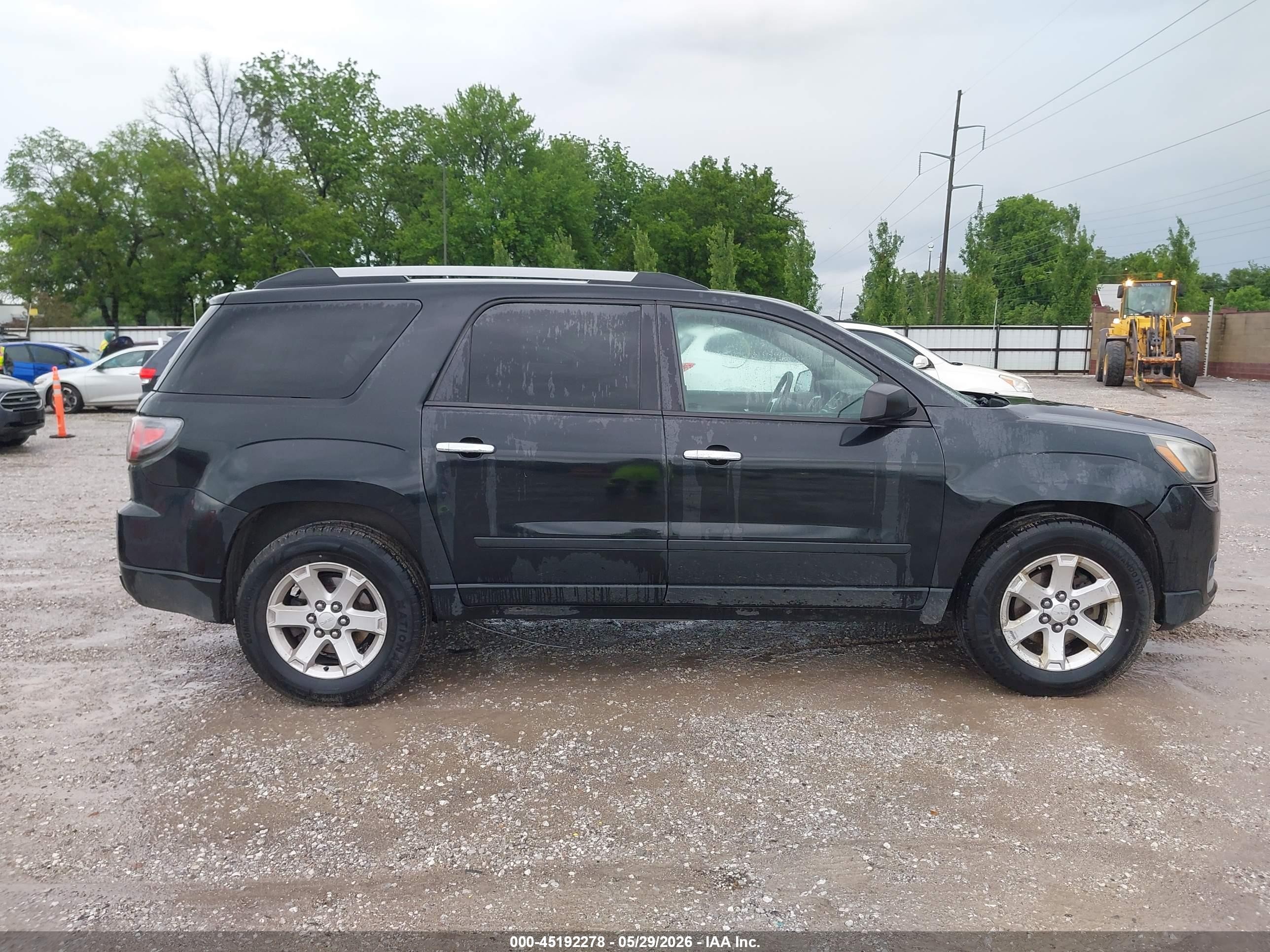 2015 Gmc Acadia Sle-2 Black vin: 1GKKRPKD3FJ155088