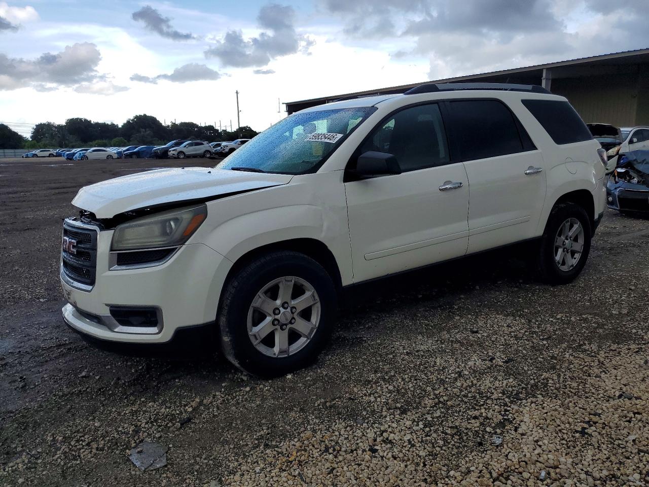 2015 Gmc Acadia Sle White vin: 1GKKRPKD3FJ248130