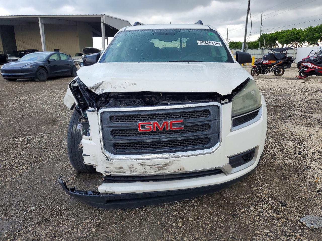 2015 Gmc Acadia Sle White vin: 1GKKRPKD3FJ248130