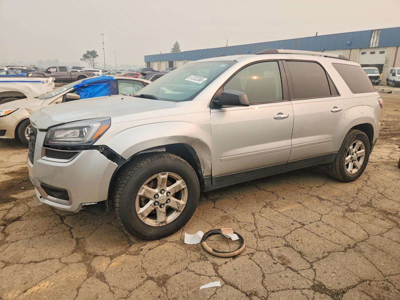 2014 Gmc Acadia Sle Silver vin: 1GKKRPKD4EJ104181